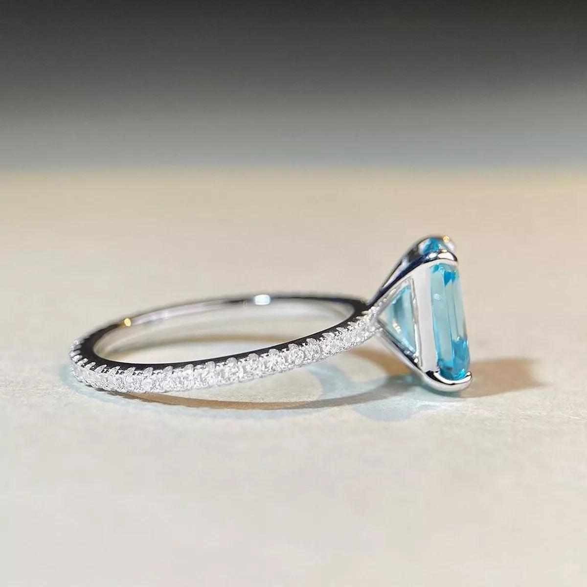 925 Sterling Silver Rectangle Ring