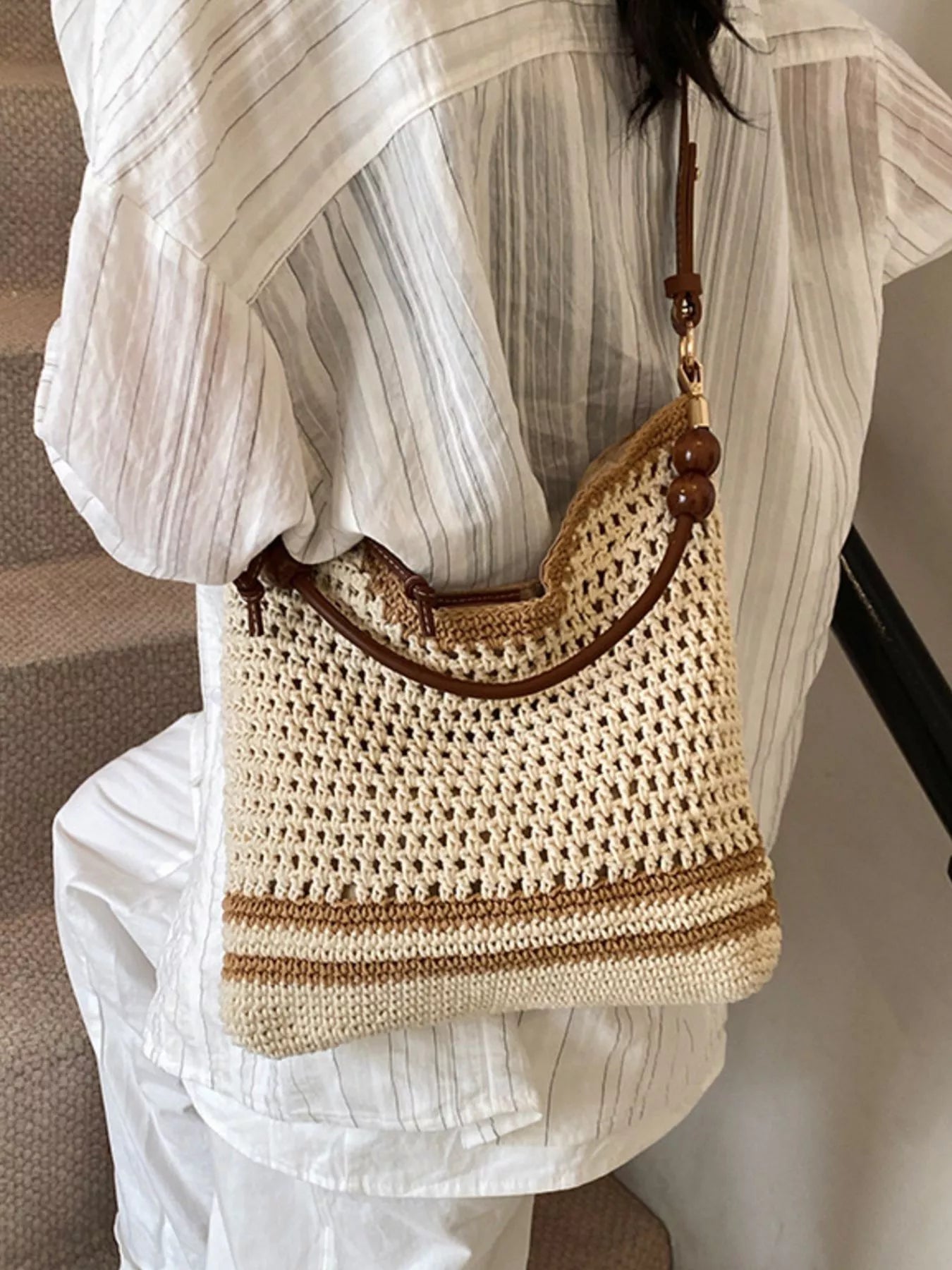 Crochet Knit Shoulder Bag