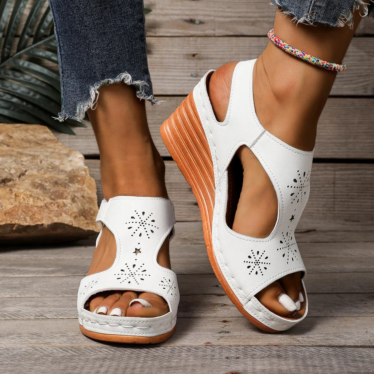 Open Toe Wedge Sandals