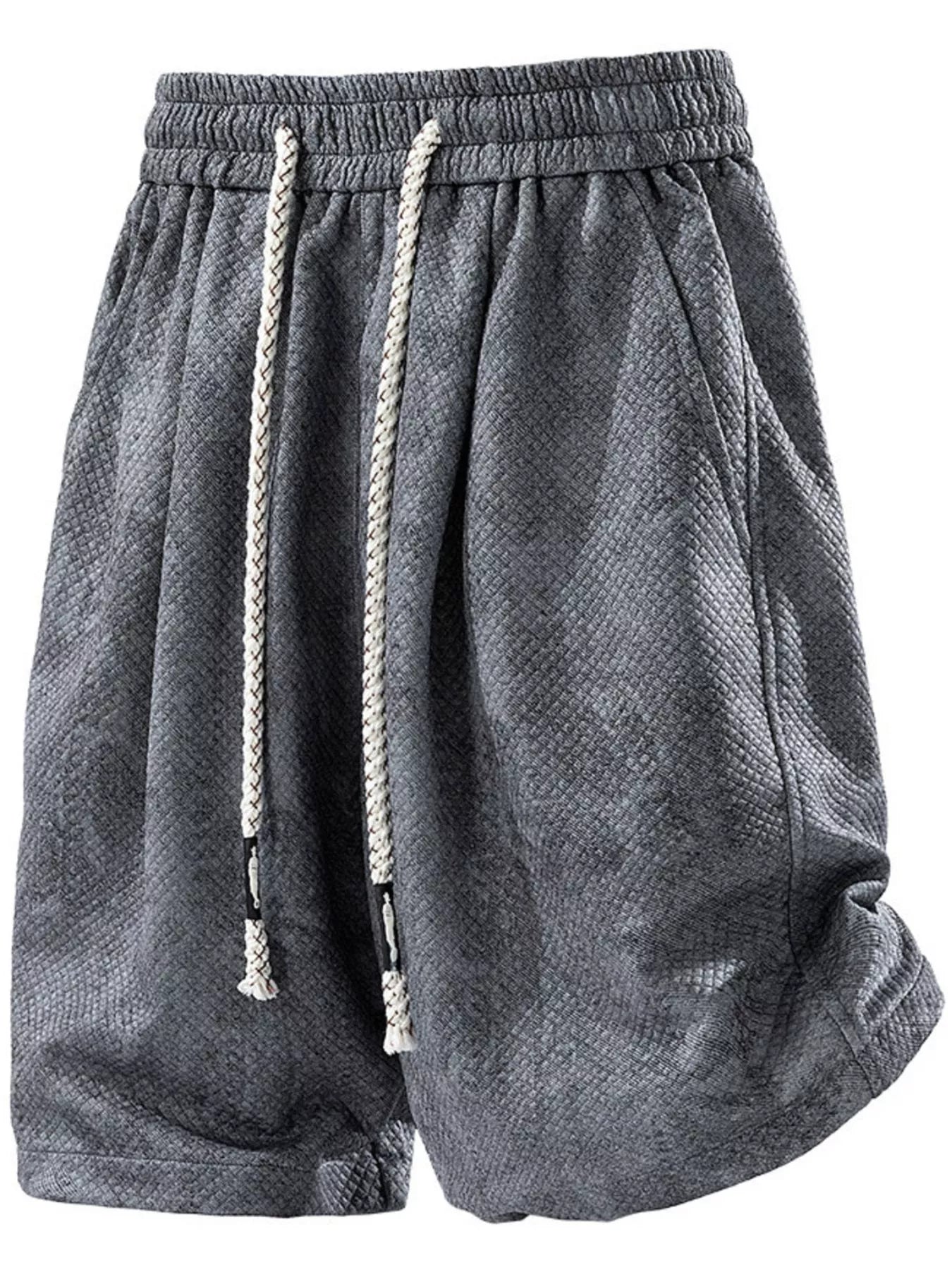 Men's Plus Size Snake Print Drawstring Shorts