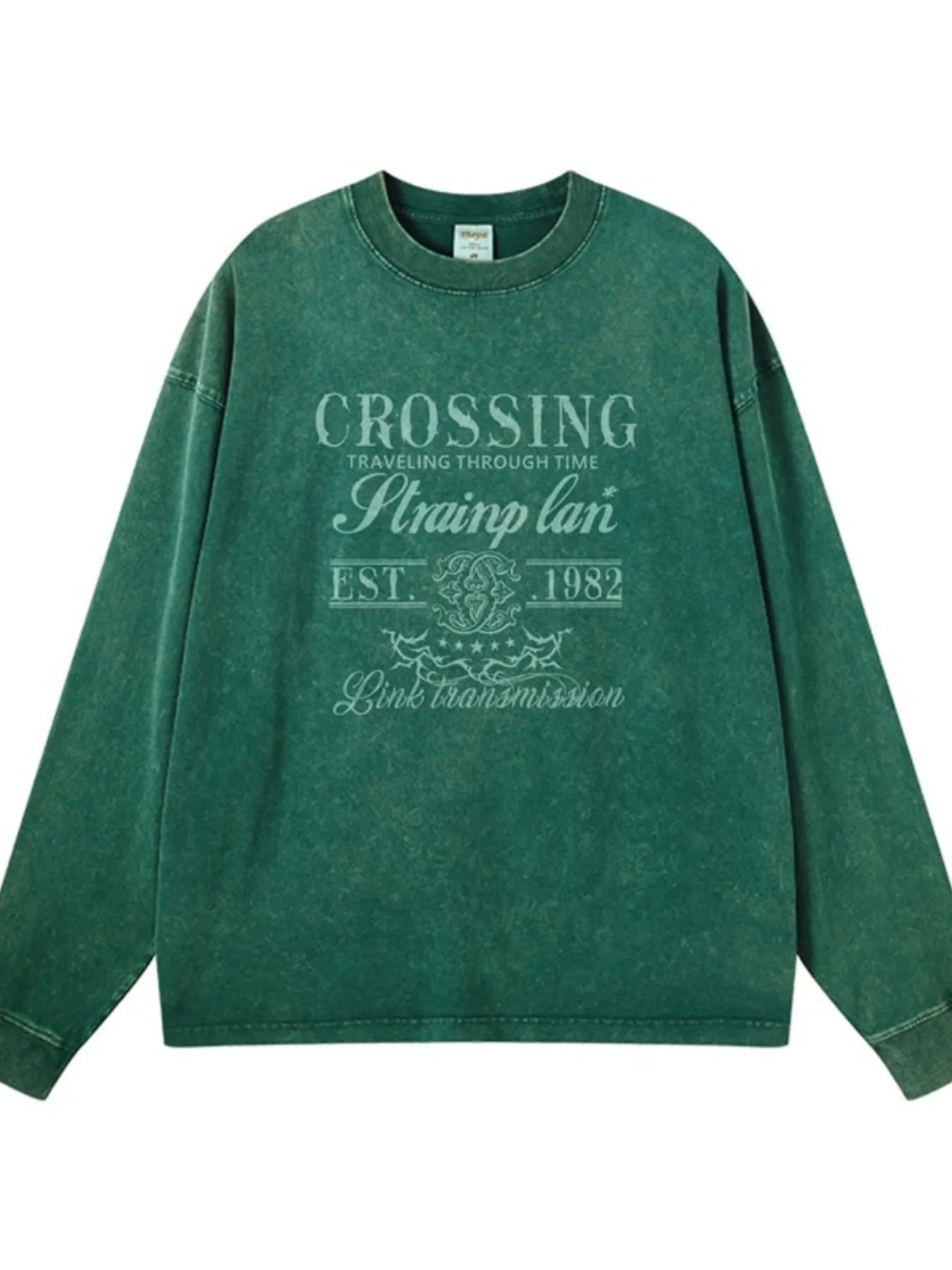 Men's Graphic Round Neck Long Sleeve T-Shirt
