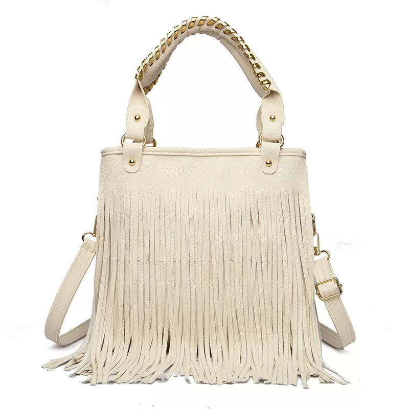 Fringe PU Leather Handbag