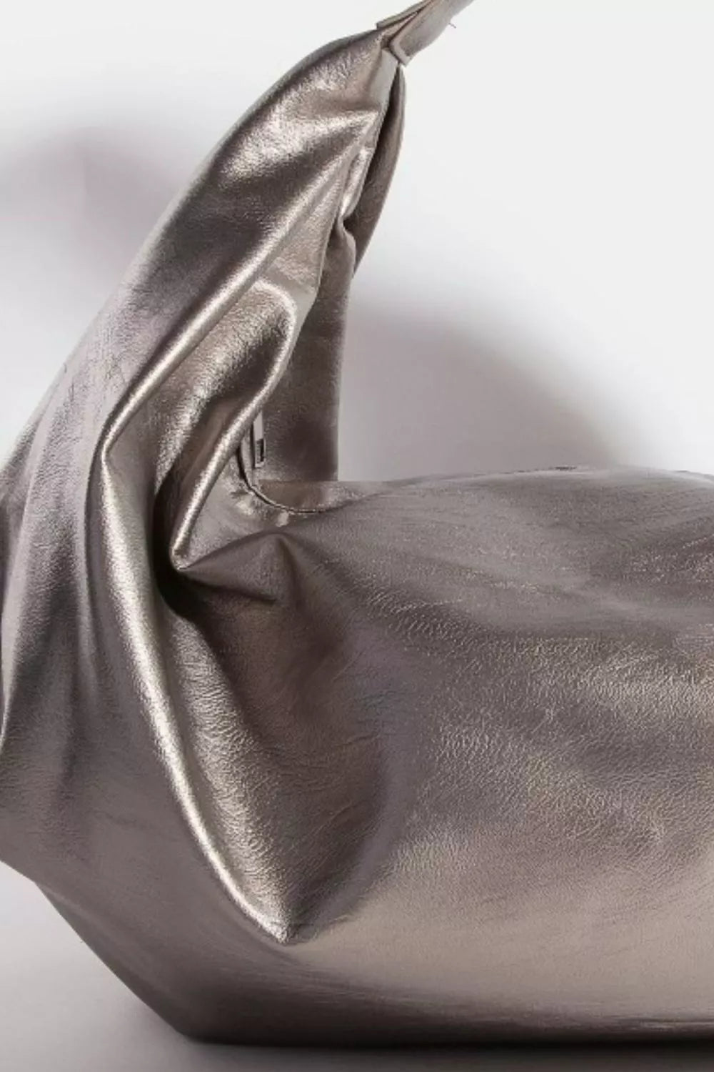 Fame Simple Faux Leather Hobo Shoulder Bag