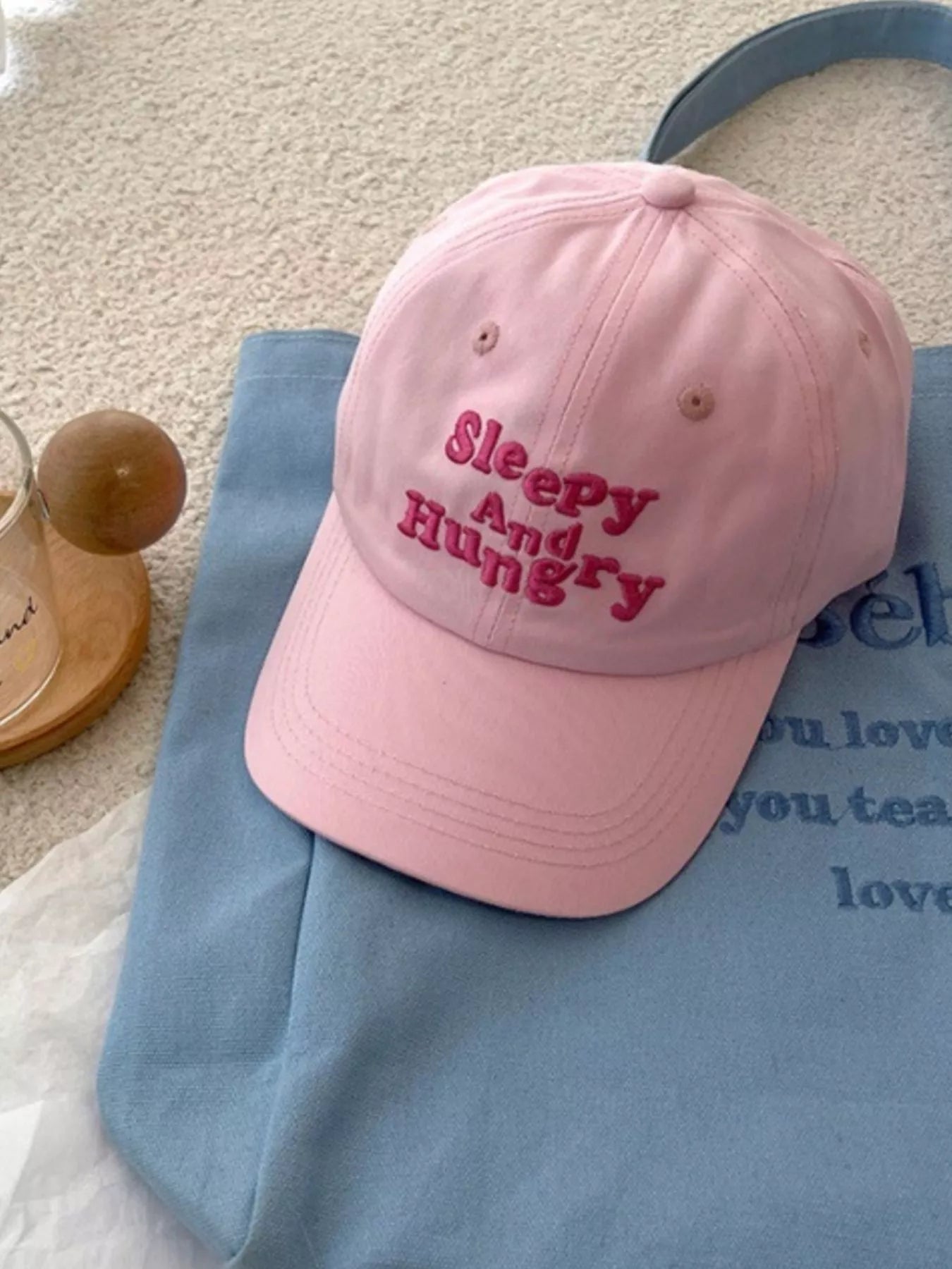 Letter Embroidered Baseball Cap