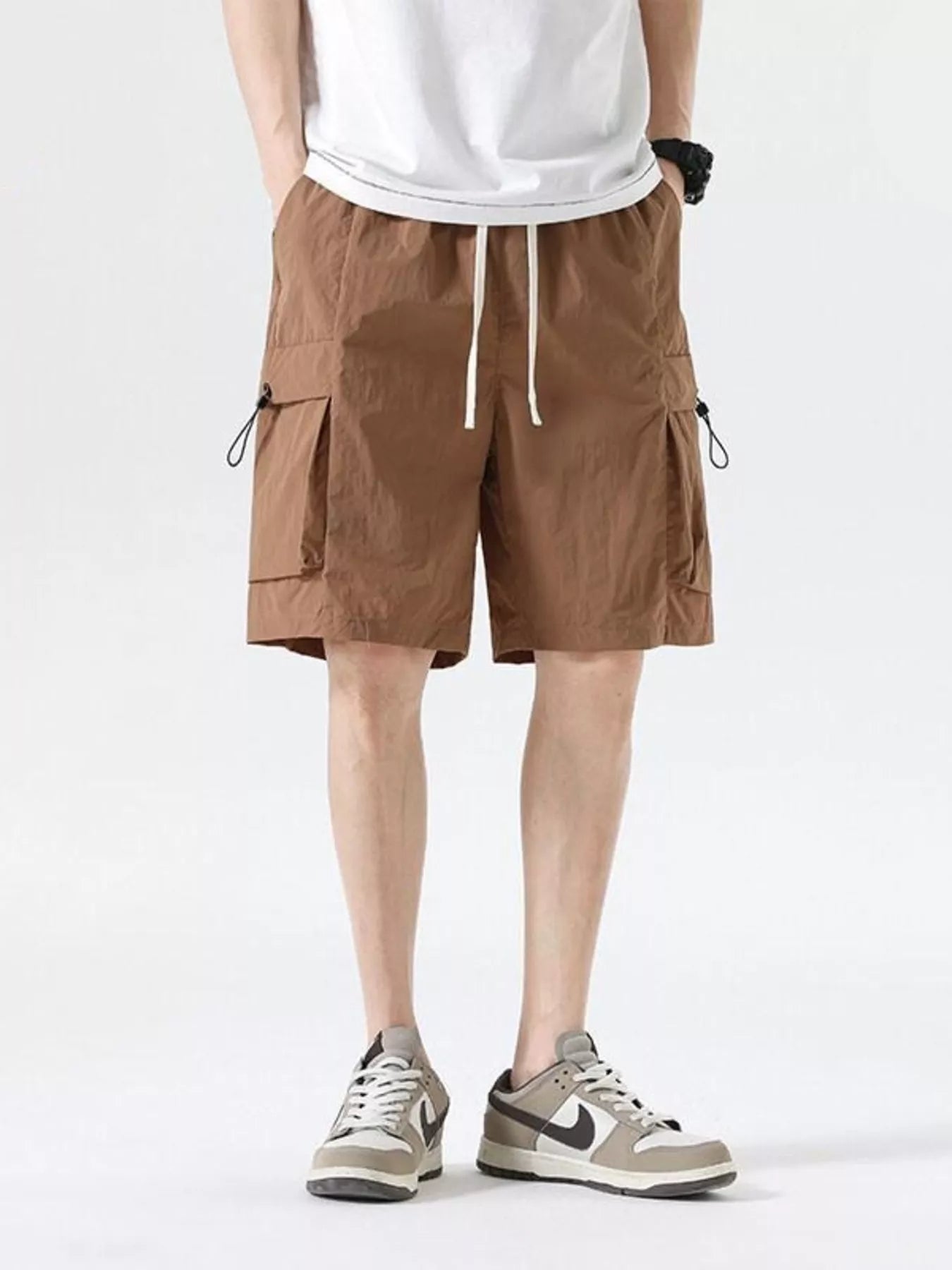 Men's Drawstring Cargo Shorts