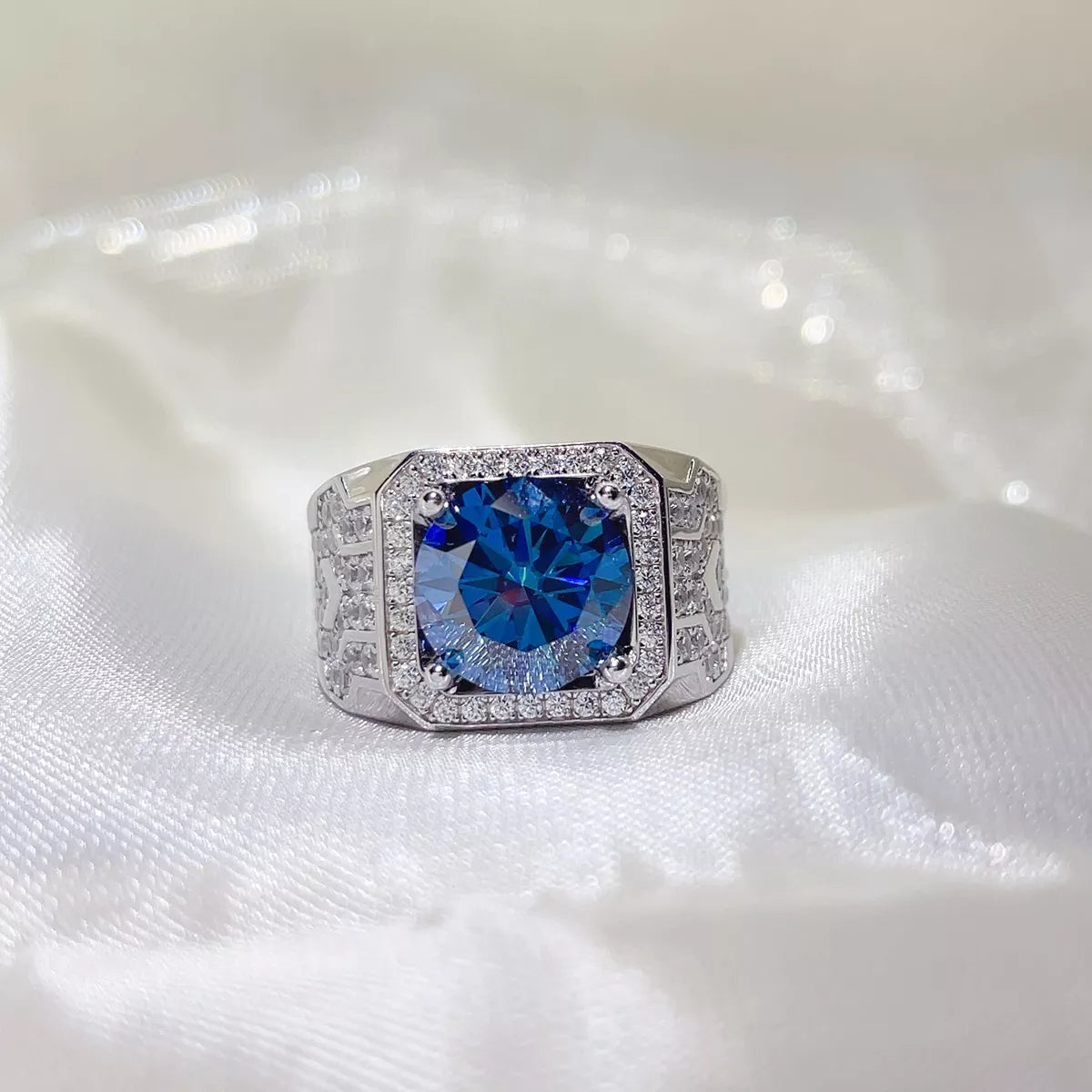 5 Carat 925 Sterling Silver Moissanite Ring