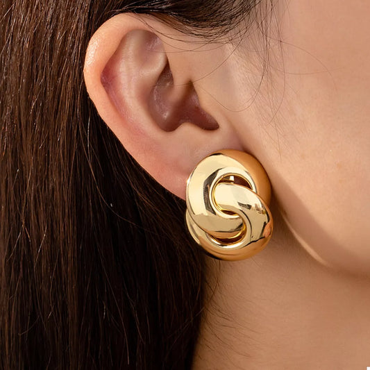 Chunky Knot Stud Earrings