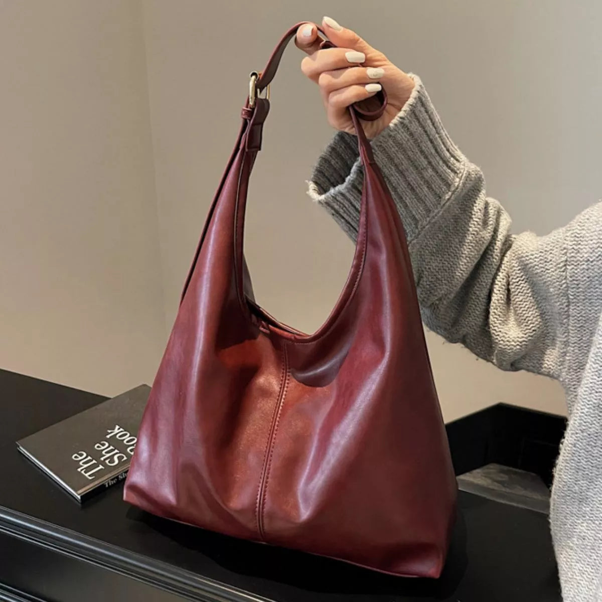 PU Leather Shoulder Bag