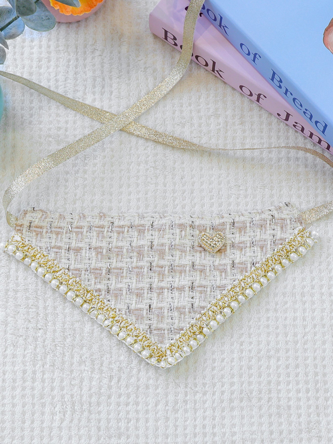 Triangle Tweed Pet Scarf