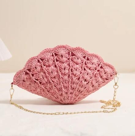 Crochet Shell-Shaped  Bag
