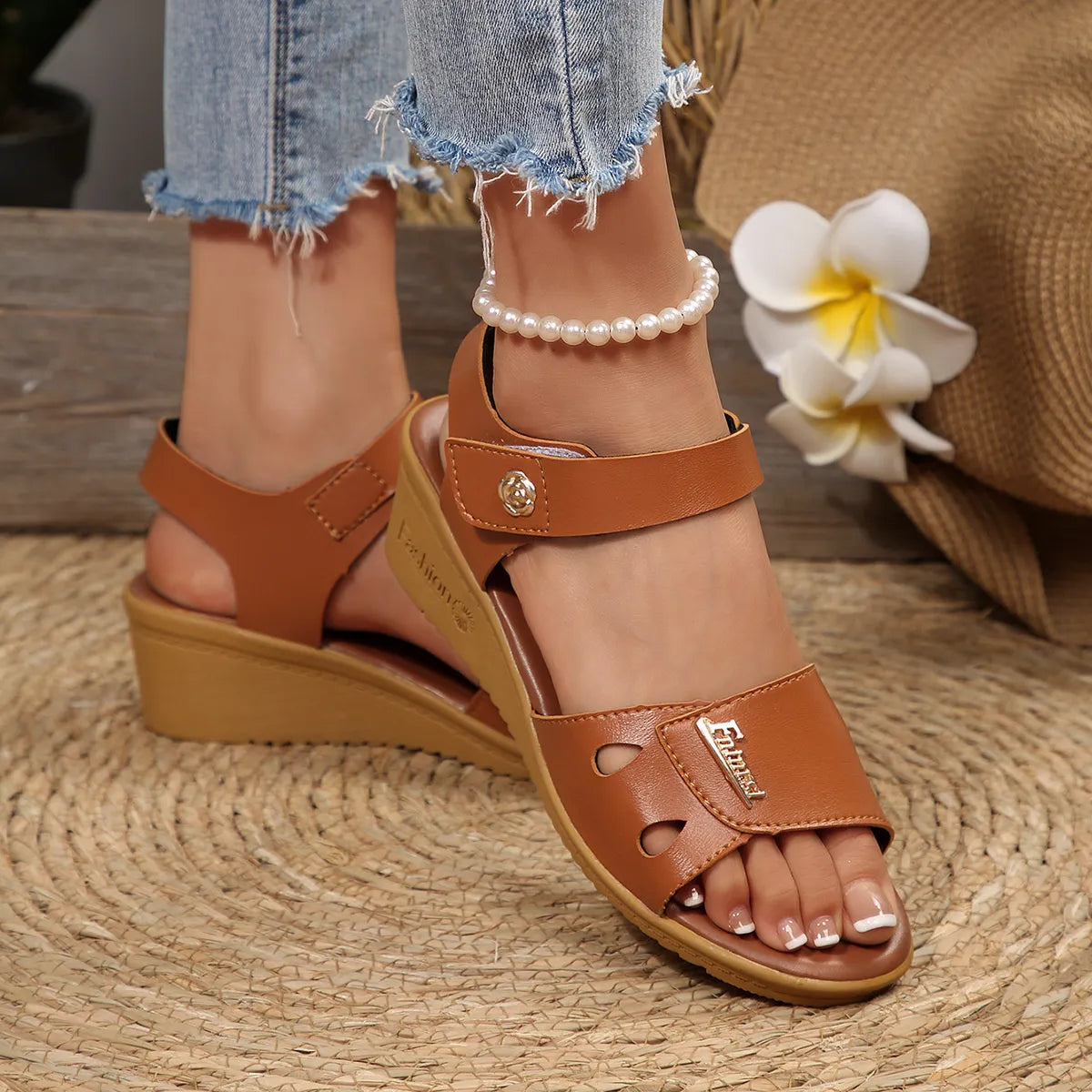 Open Toe Wedge Sandals
