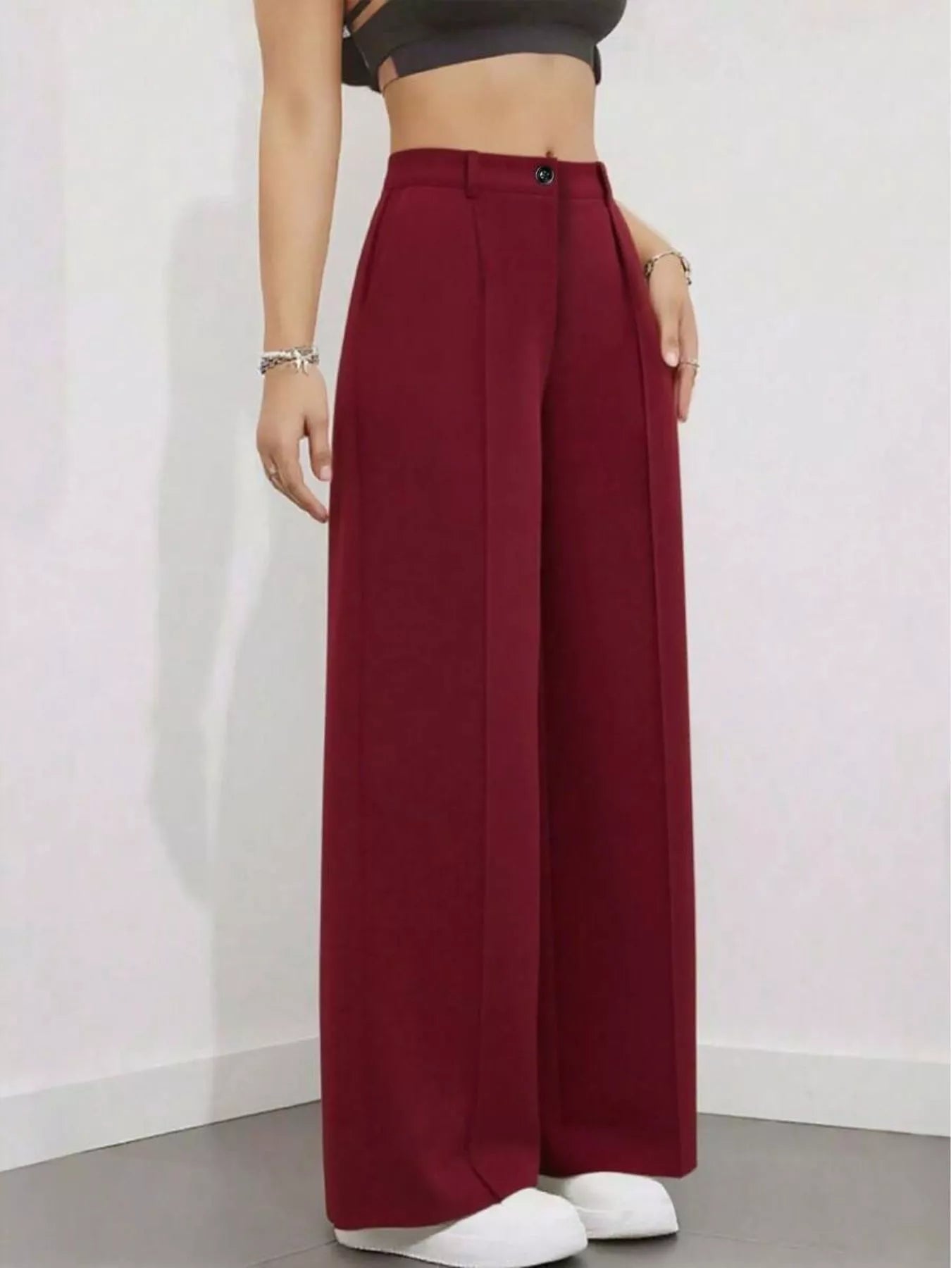 High-Waisted Wide Leg Pants