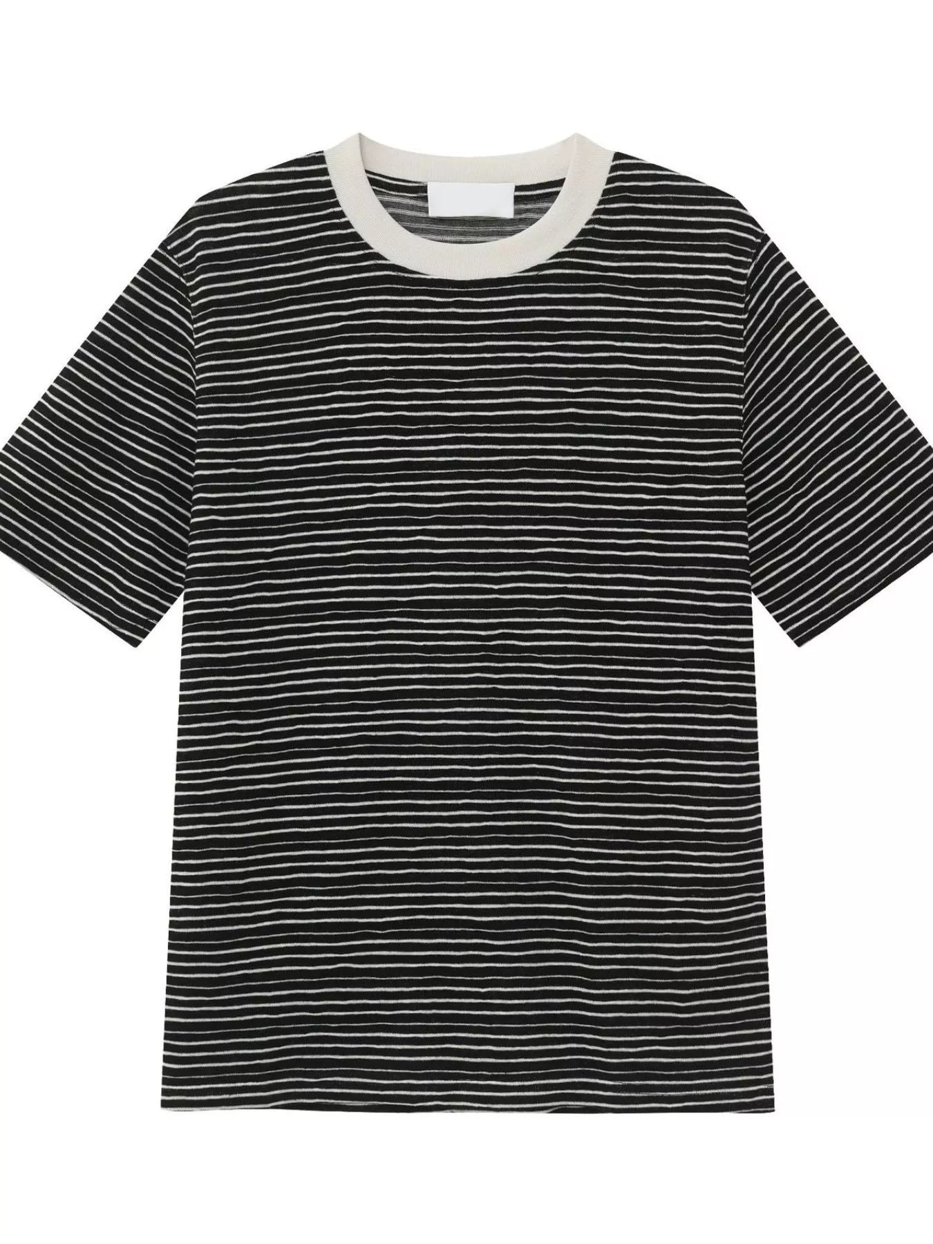 Men's Striped Crew Neck T-Shirt