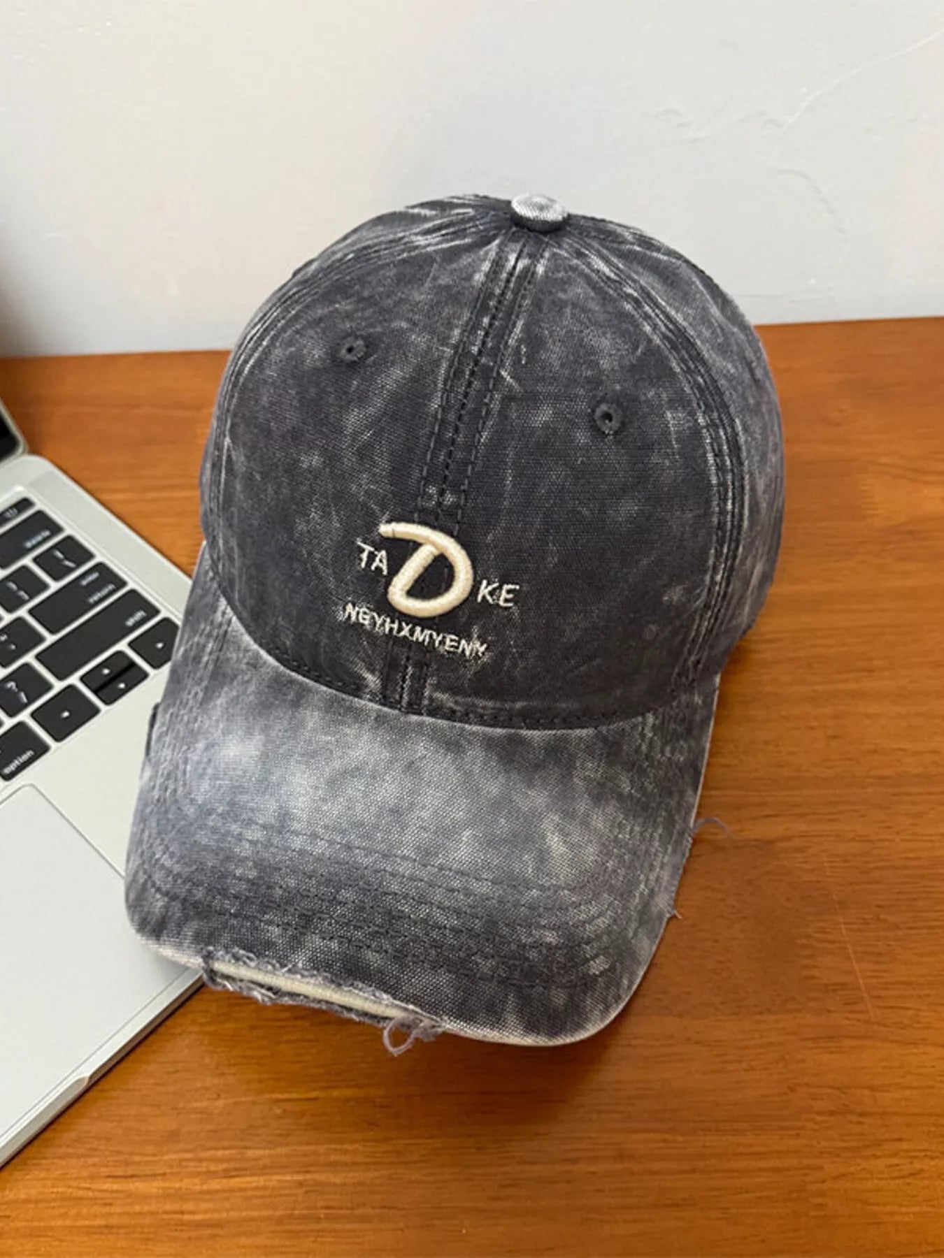 Distressed Embroidered Baseball Cap