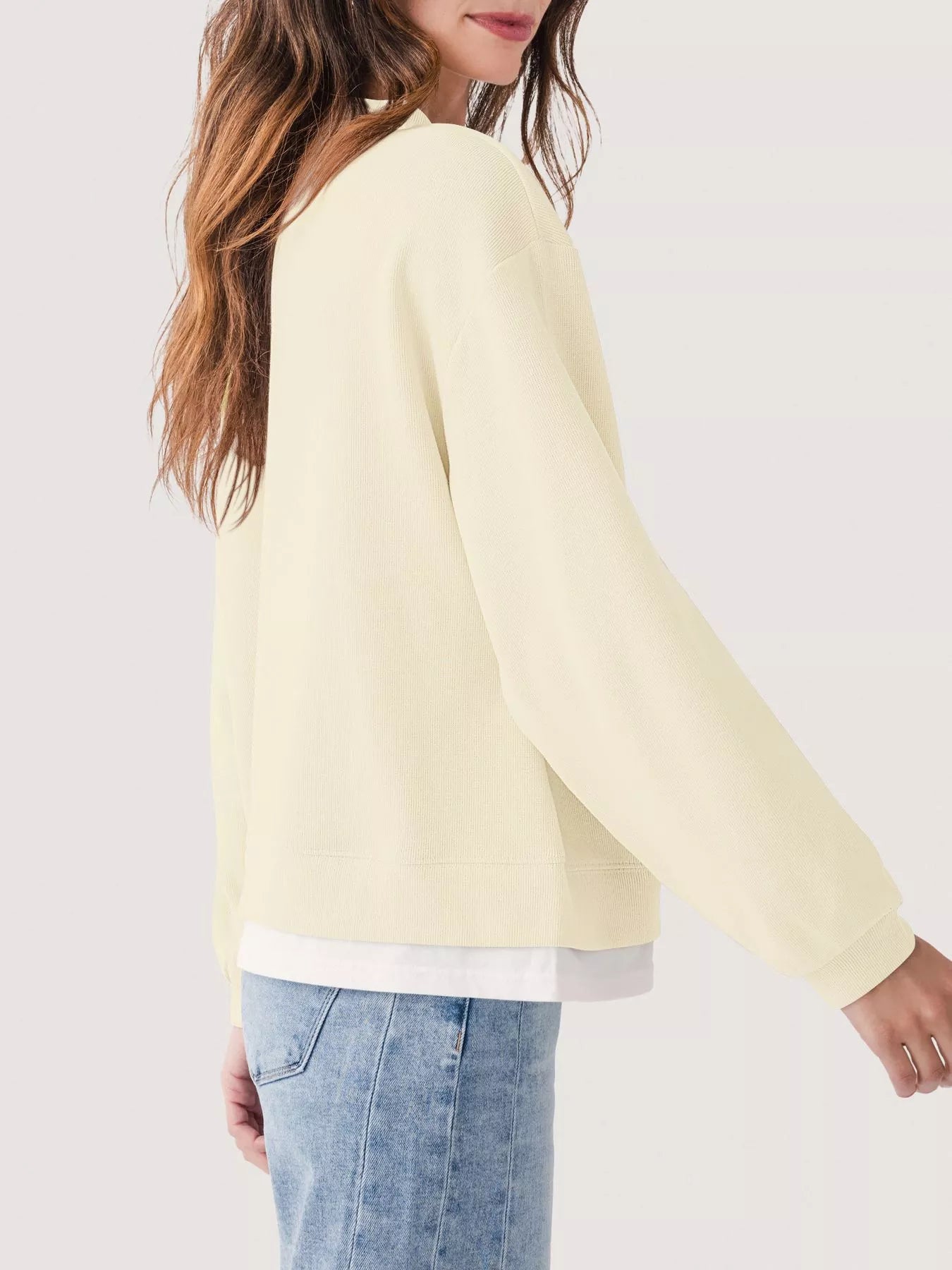 Oversized Crew Neck Sweatshirt