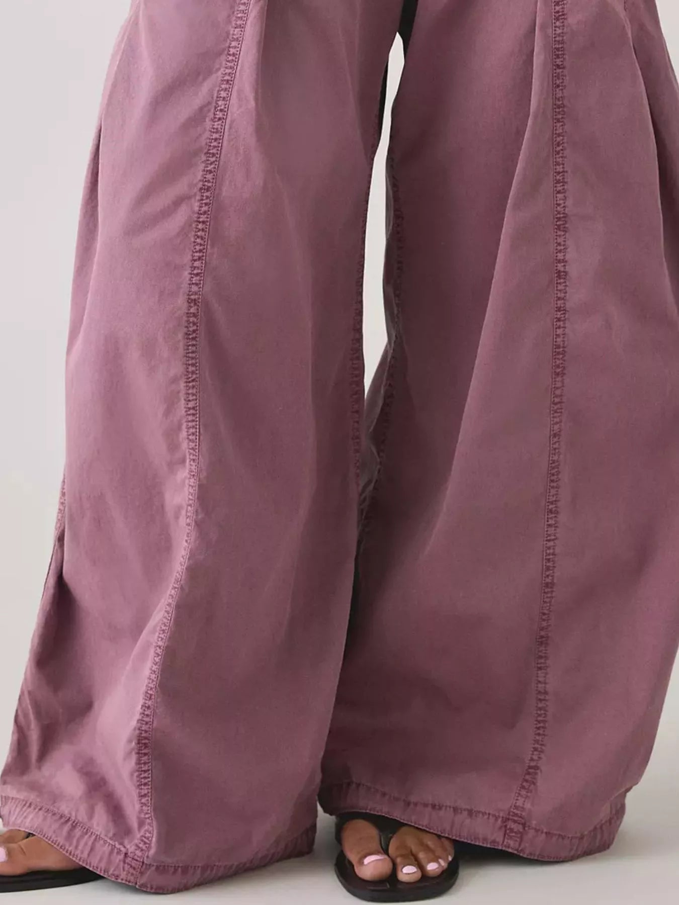 High-Waisted Cargo Wide-Leg Pants