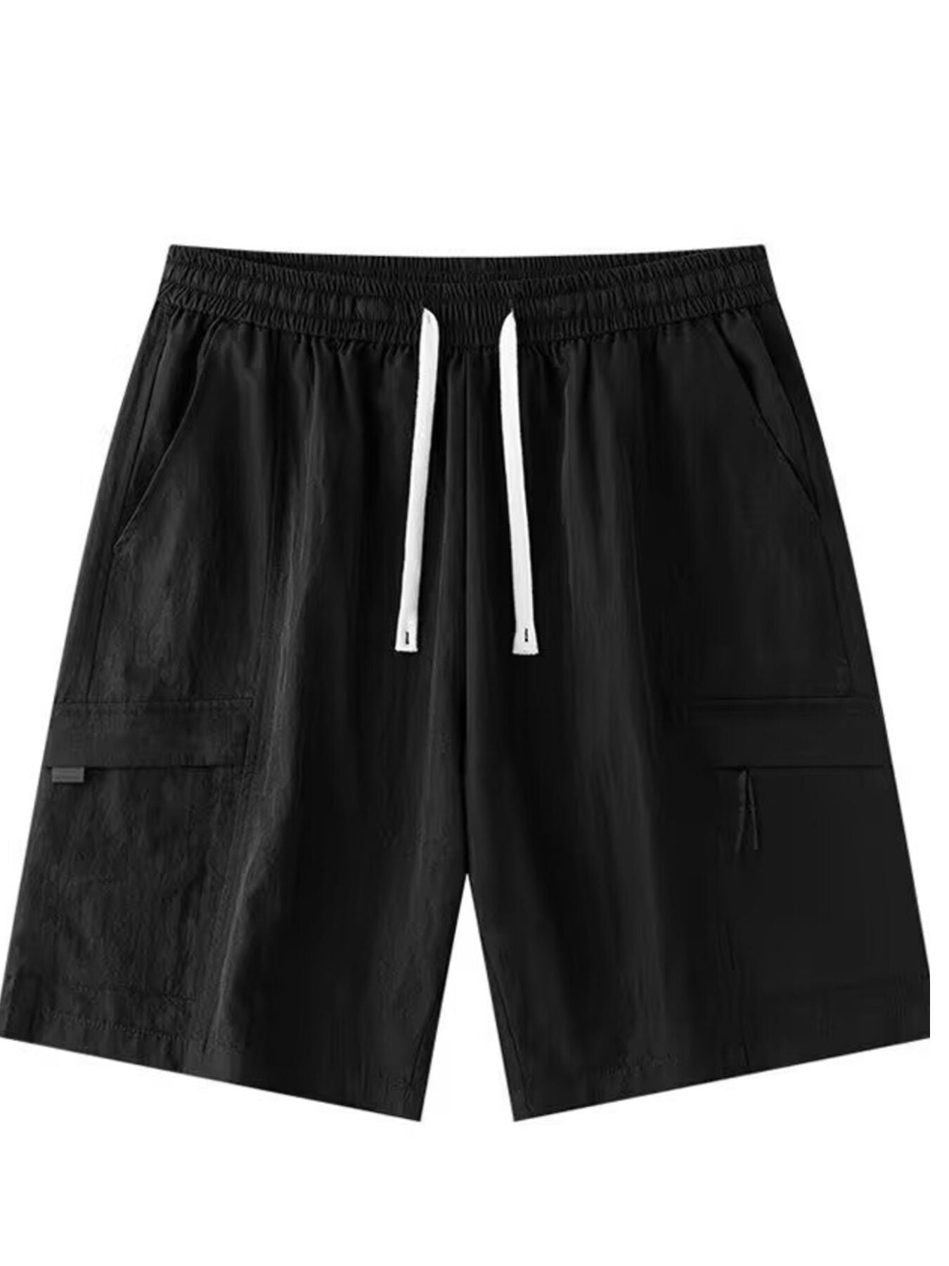 Men's Plus Size Drawstring Relaxed Fit Cargo Shorts
