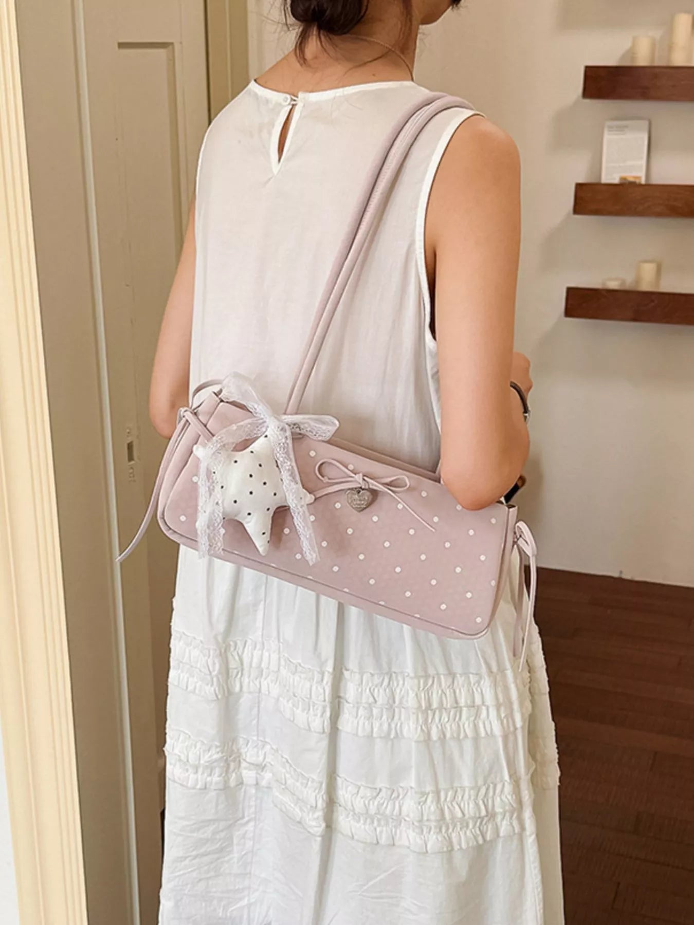 Polka Dot Shoulder Bag