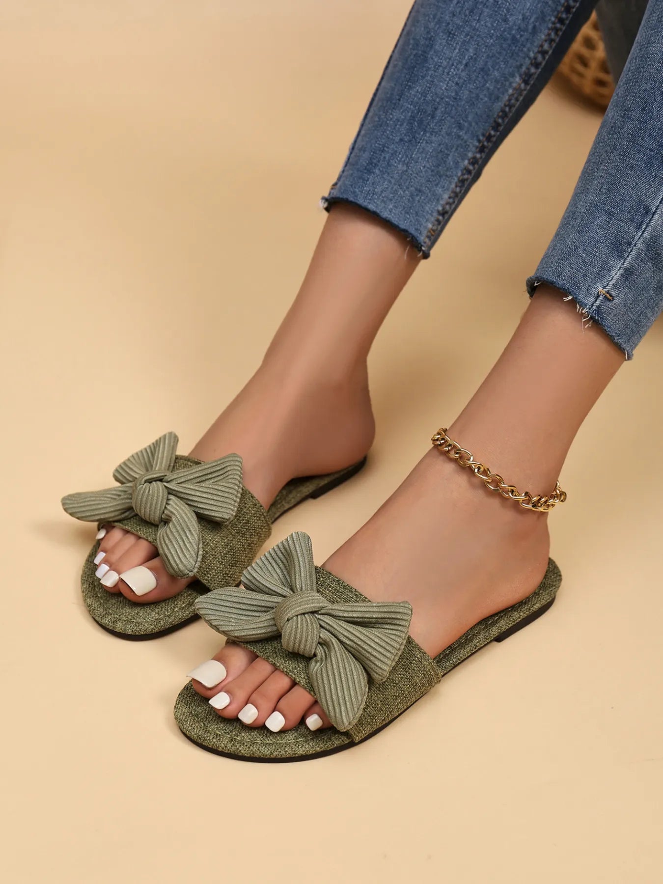 Bow Open Toe Sandals