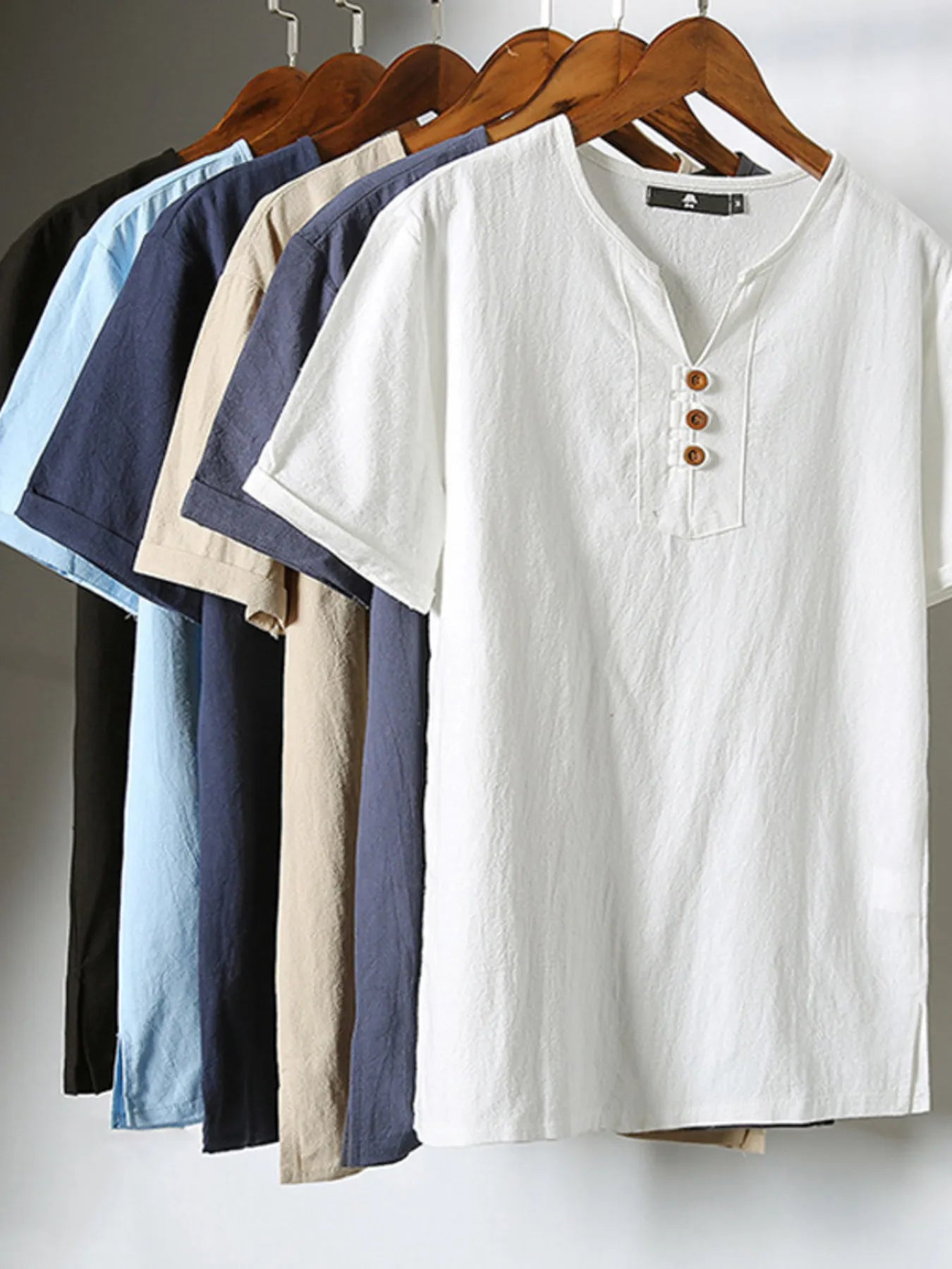 Men's Plus Size Casual Short Sleeve Shirt