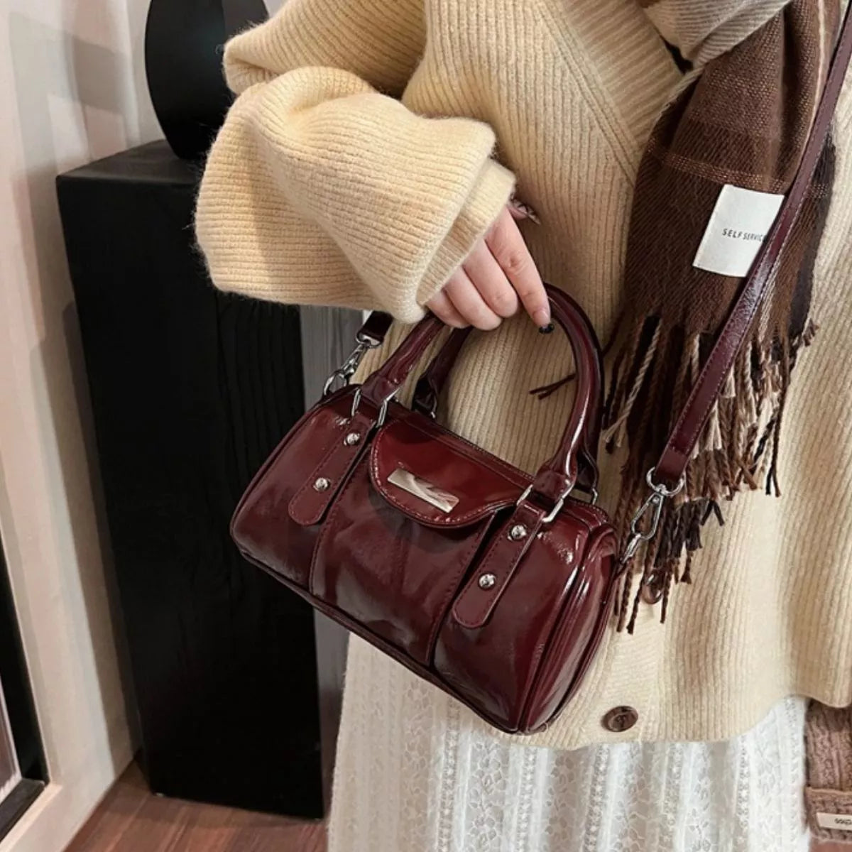 Top Handle Crossbody Bag
