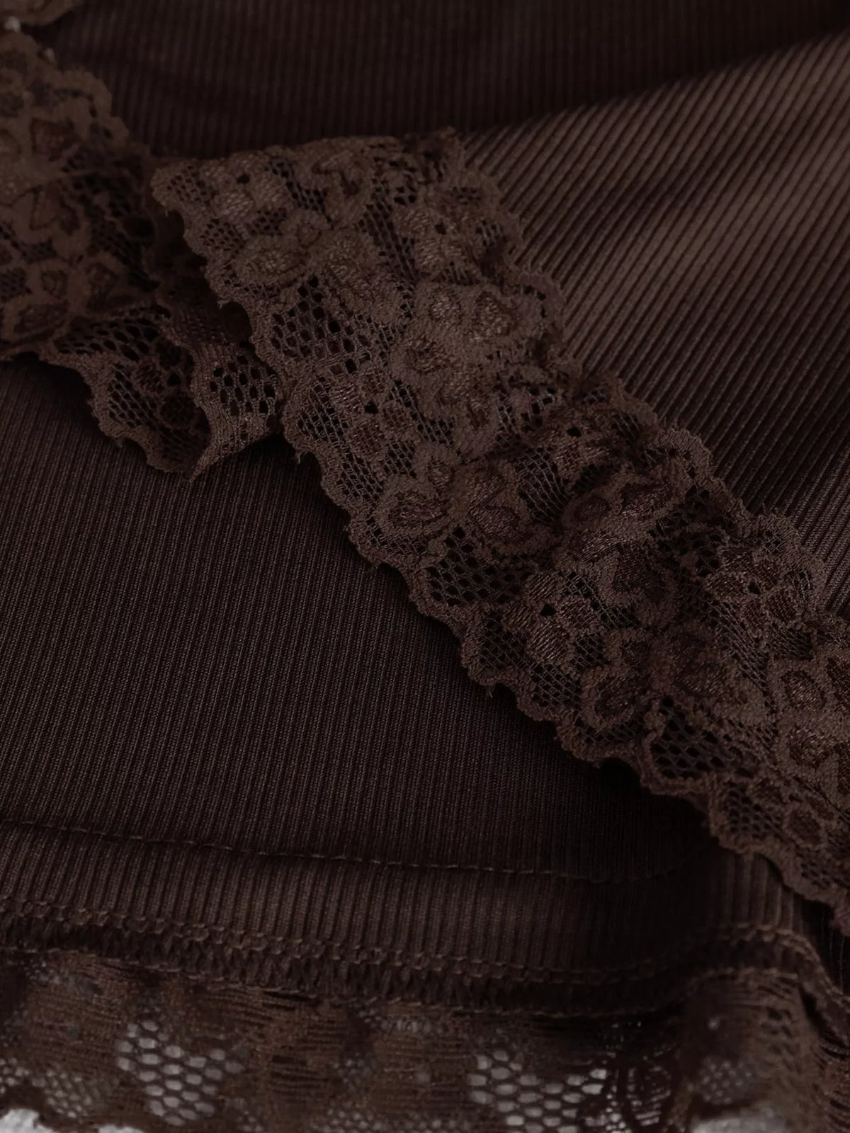 Lace Trim Flare Sleeve Blouse