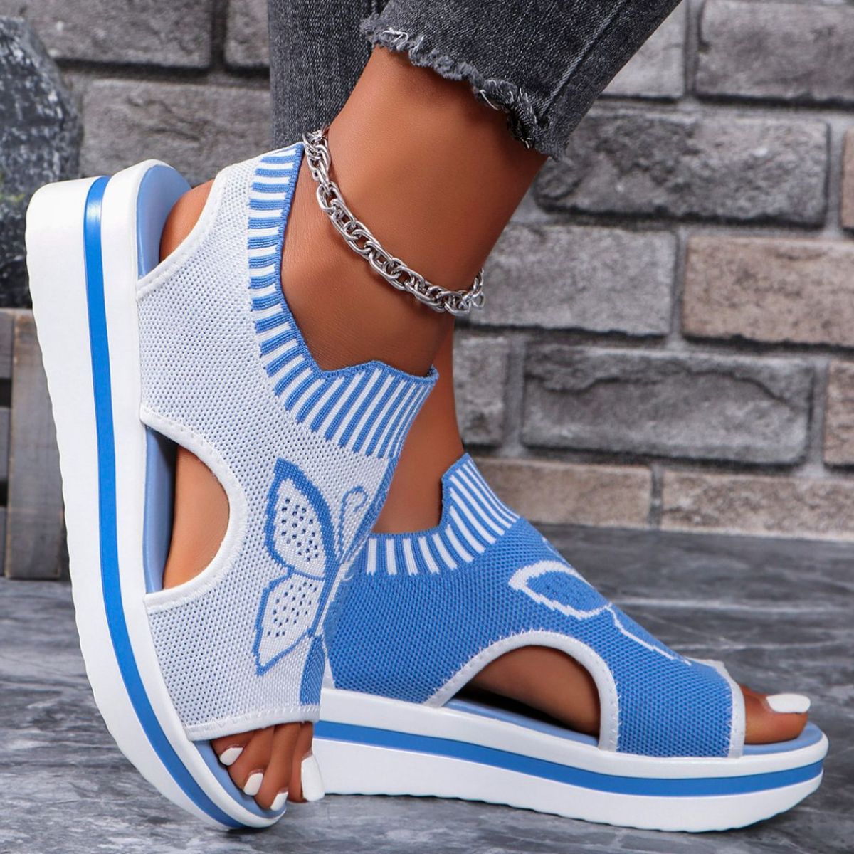 Open Toe Wedge Sandals