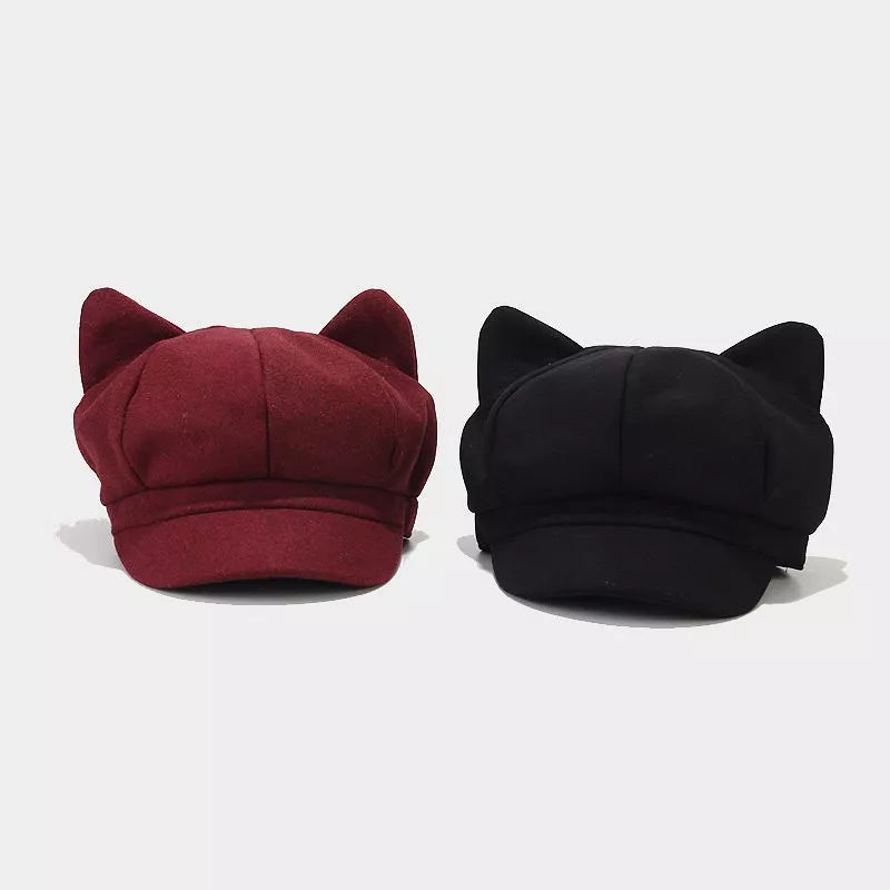 Cat Ear Newsboy Hat