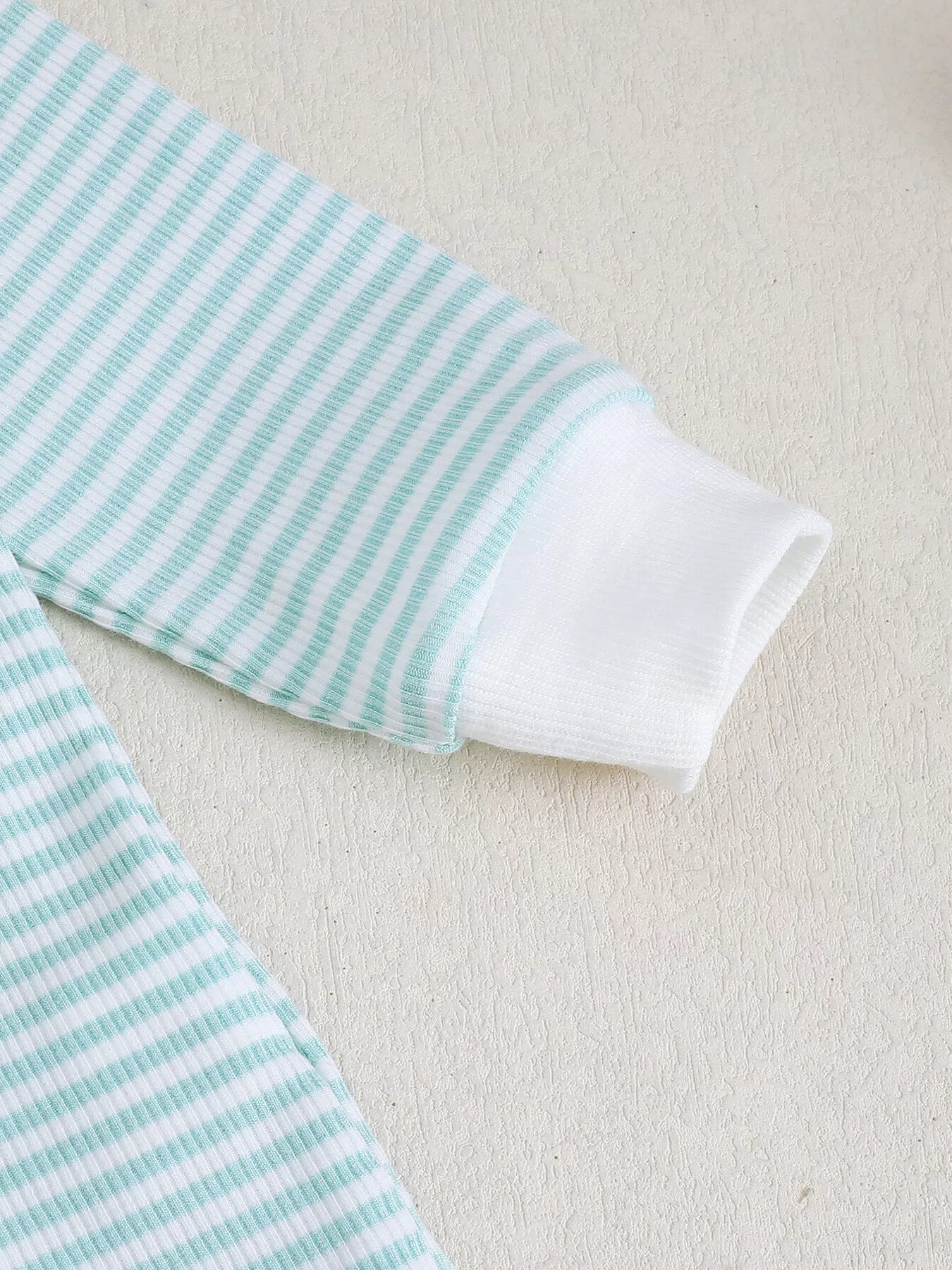 Children's Bear Striped Top and Pants Set
