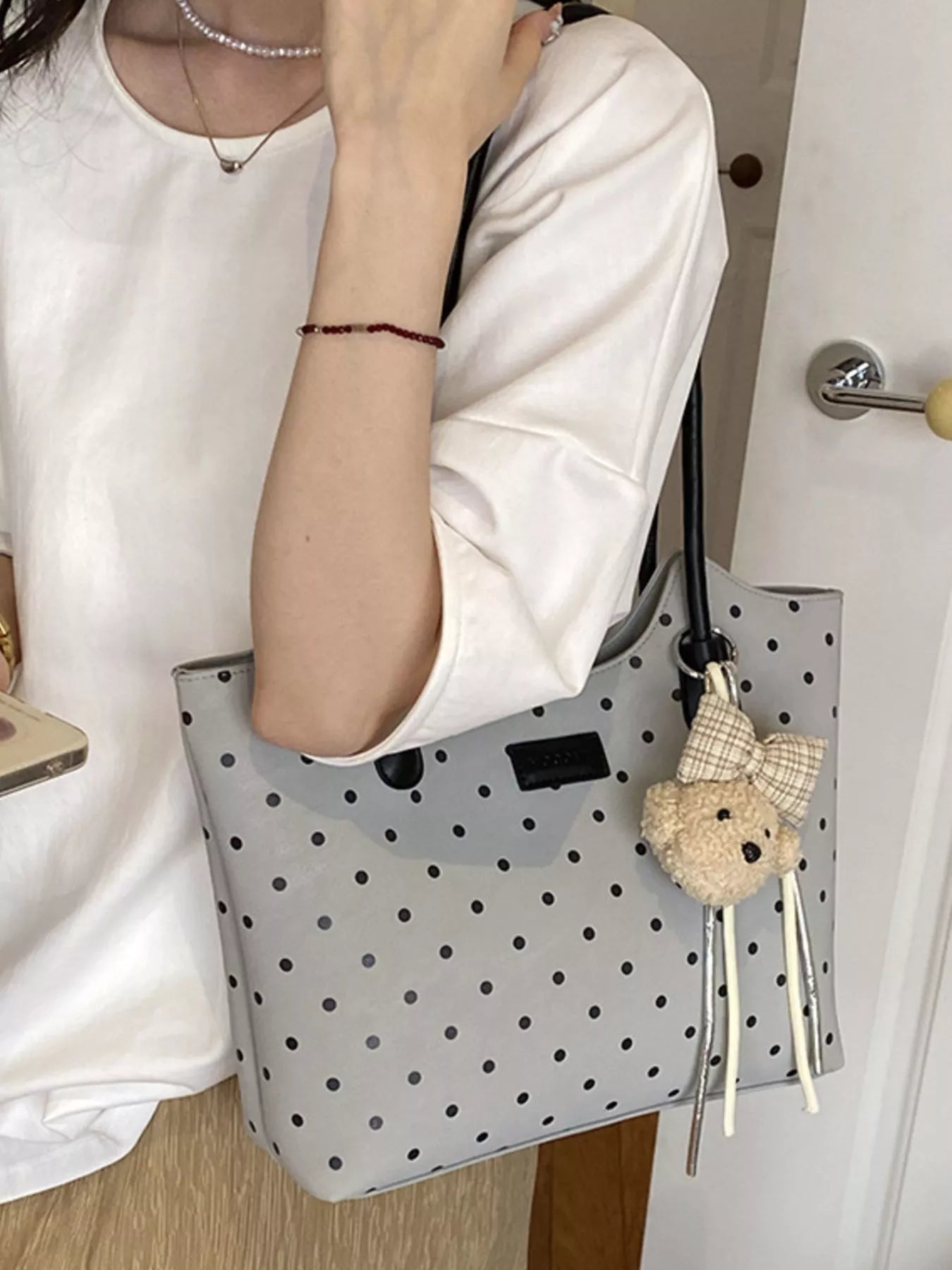 Polka Dot Shoulder Bag