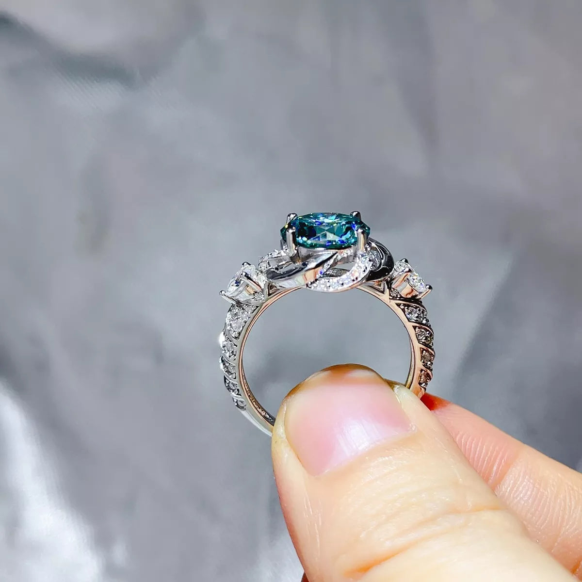 3 Carat 925 Sterling Silver Moissanite Ring