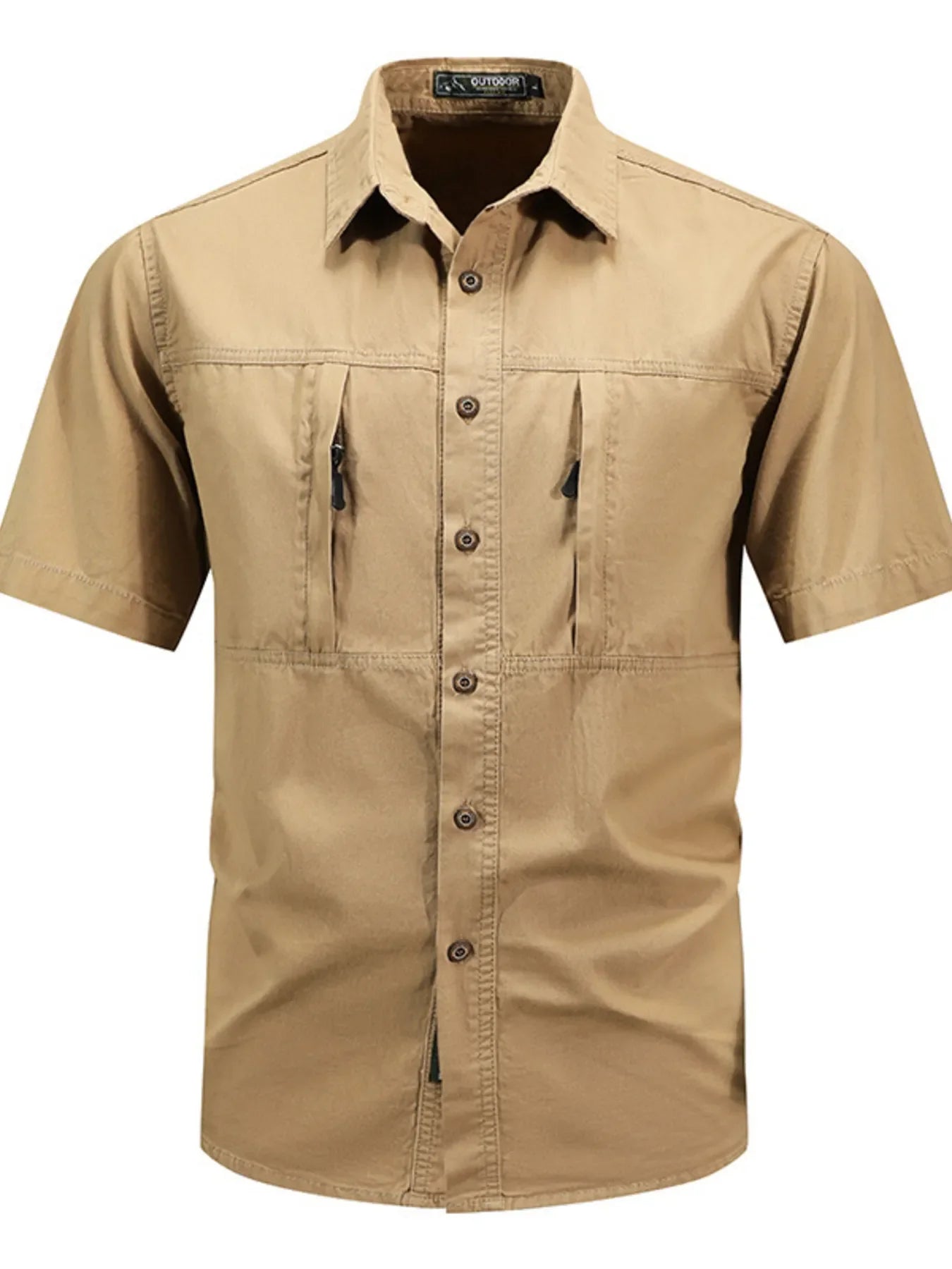 Men's Plus Size Casual Short Sleeve Shirt