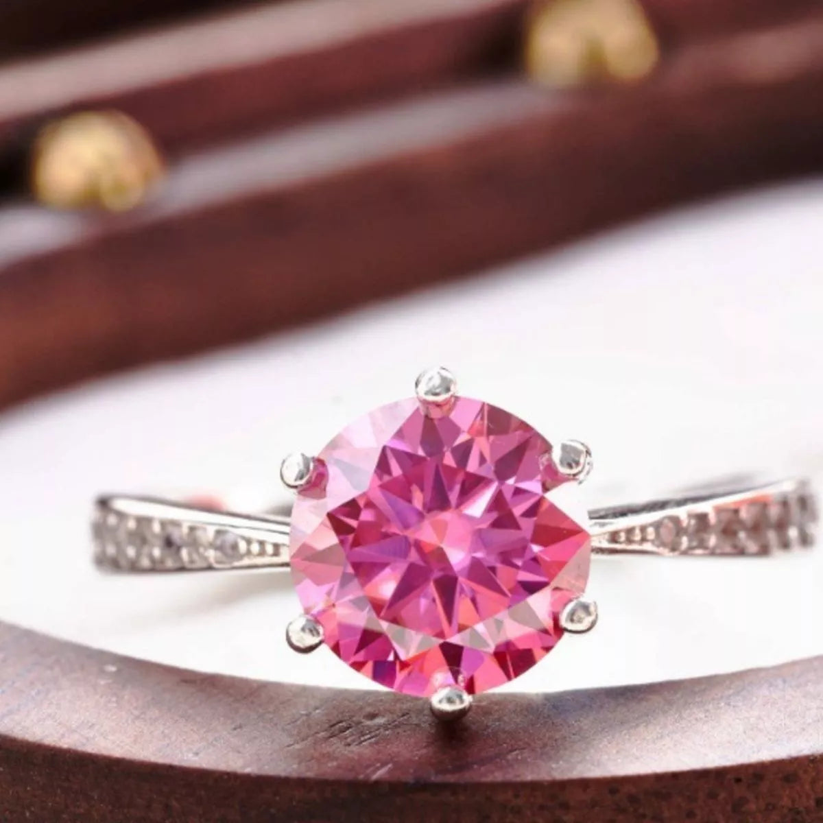 3 Carat 925 Sterling Silver Moissanite Ring