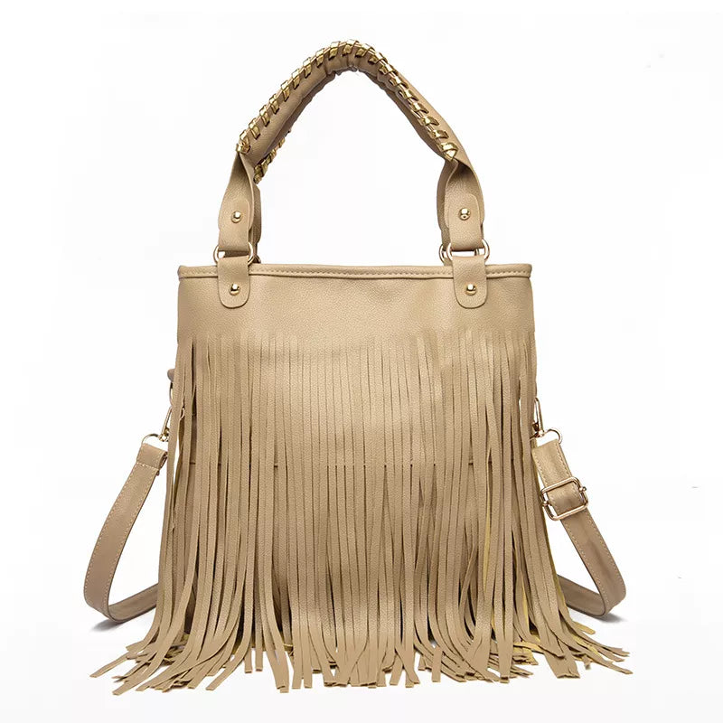 Fringe PU Leather Handbag