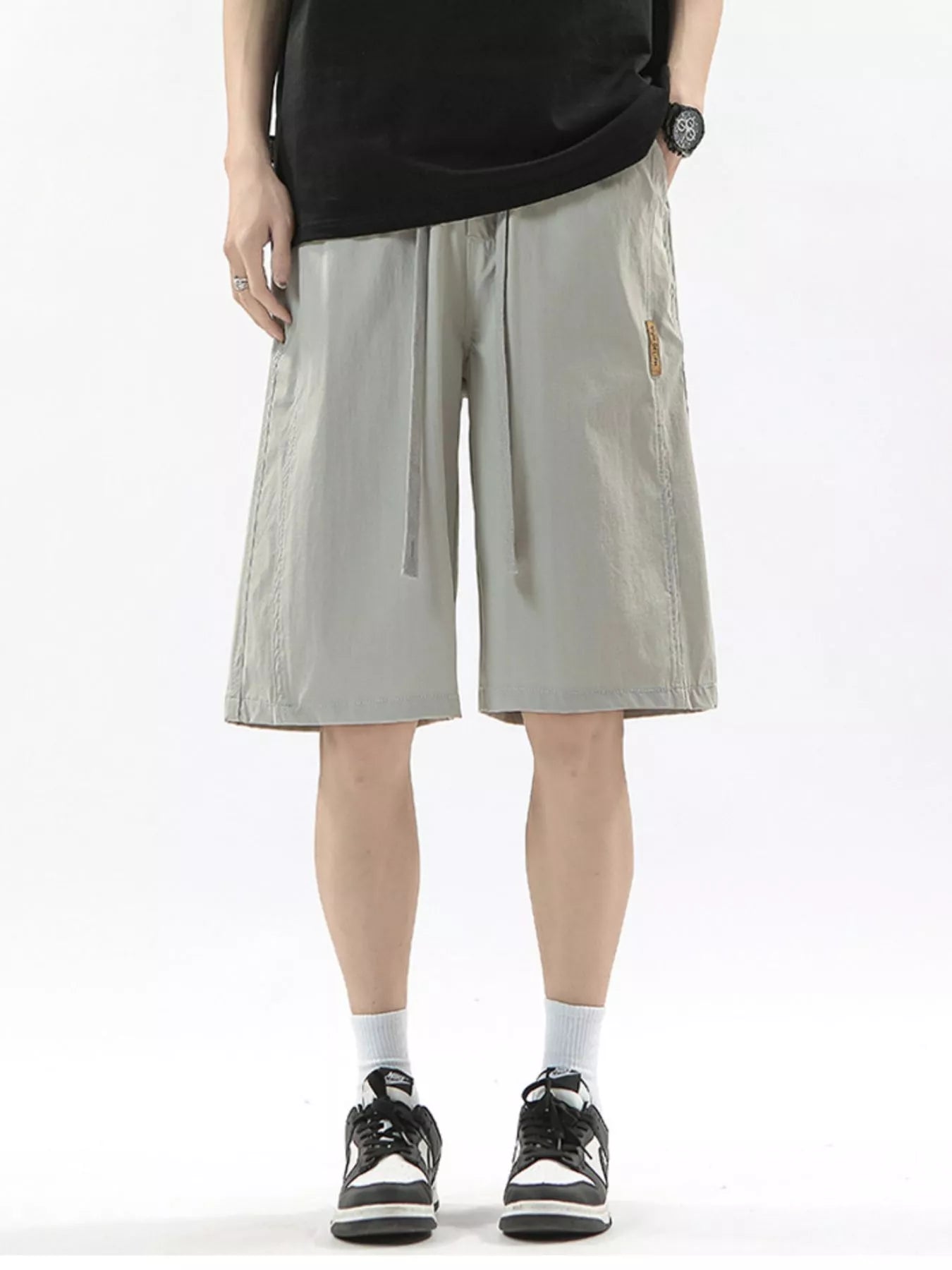 Men's Full Size Drawstring Casual Loose-Fit Pants Plus Size