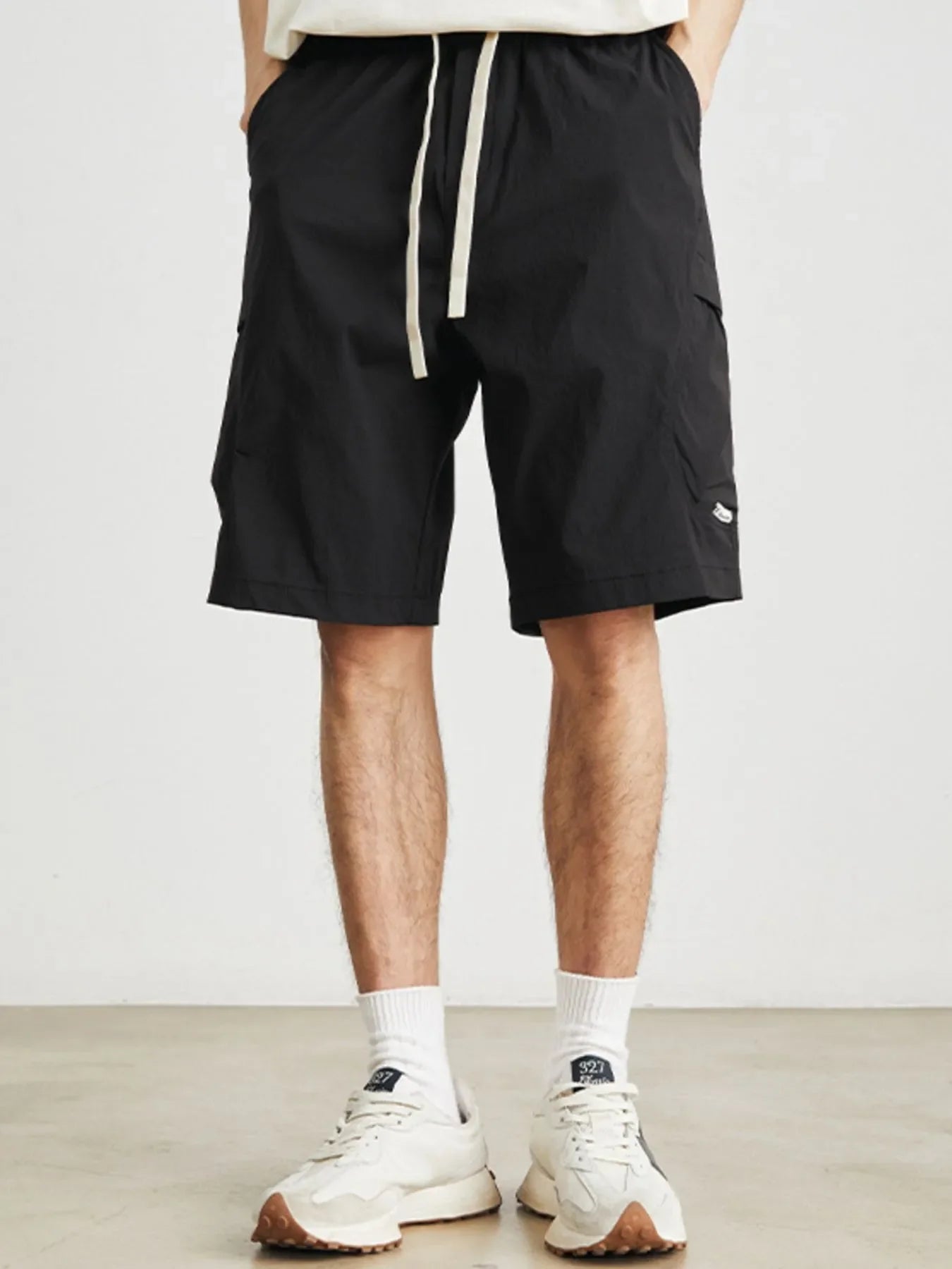 Men's Drawstring Wide Leg Shorts