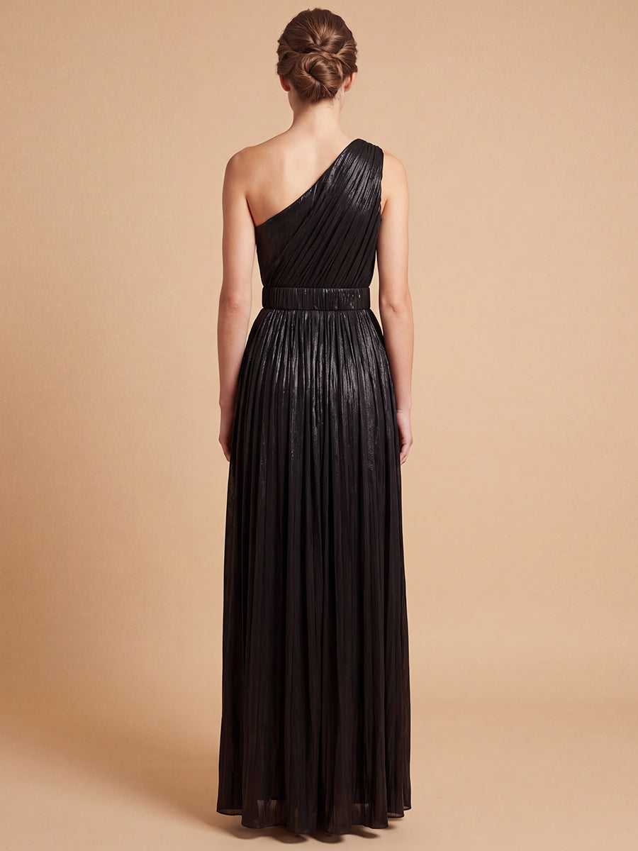 One Shoulder Metallic Dress | 28844