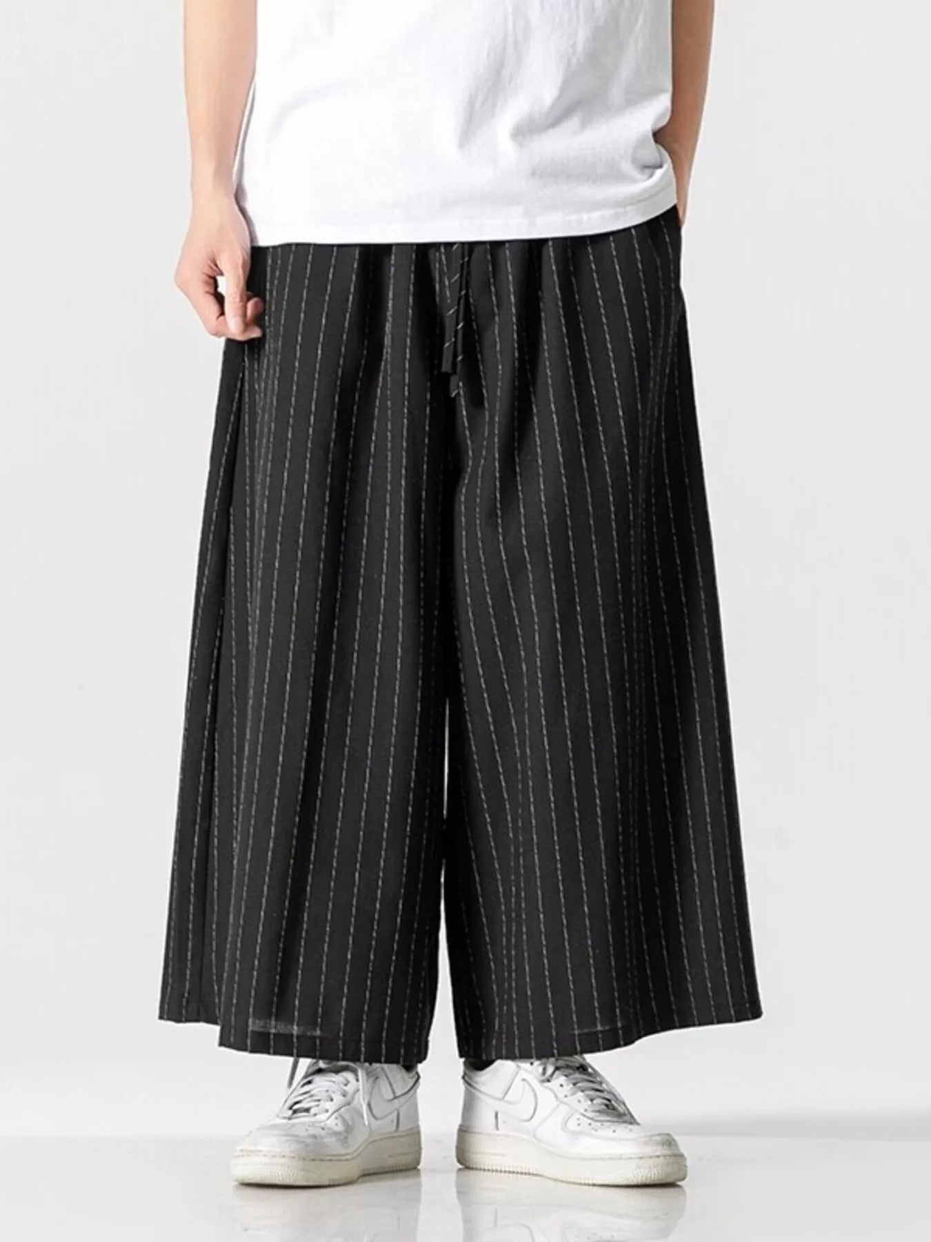 Men's Plus Size Wide Leg Casual Pants