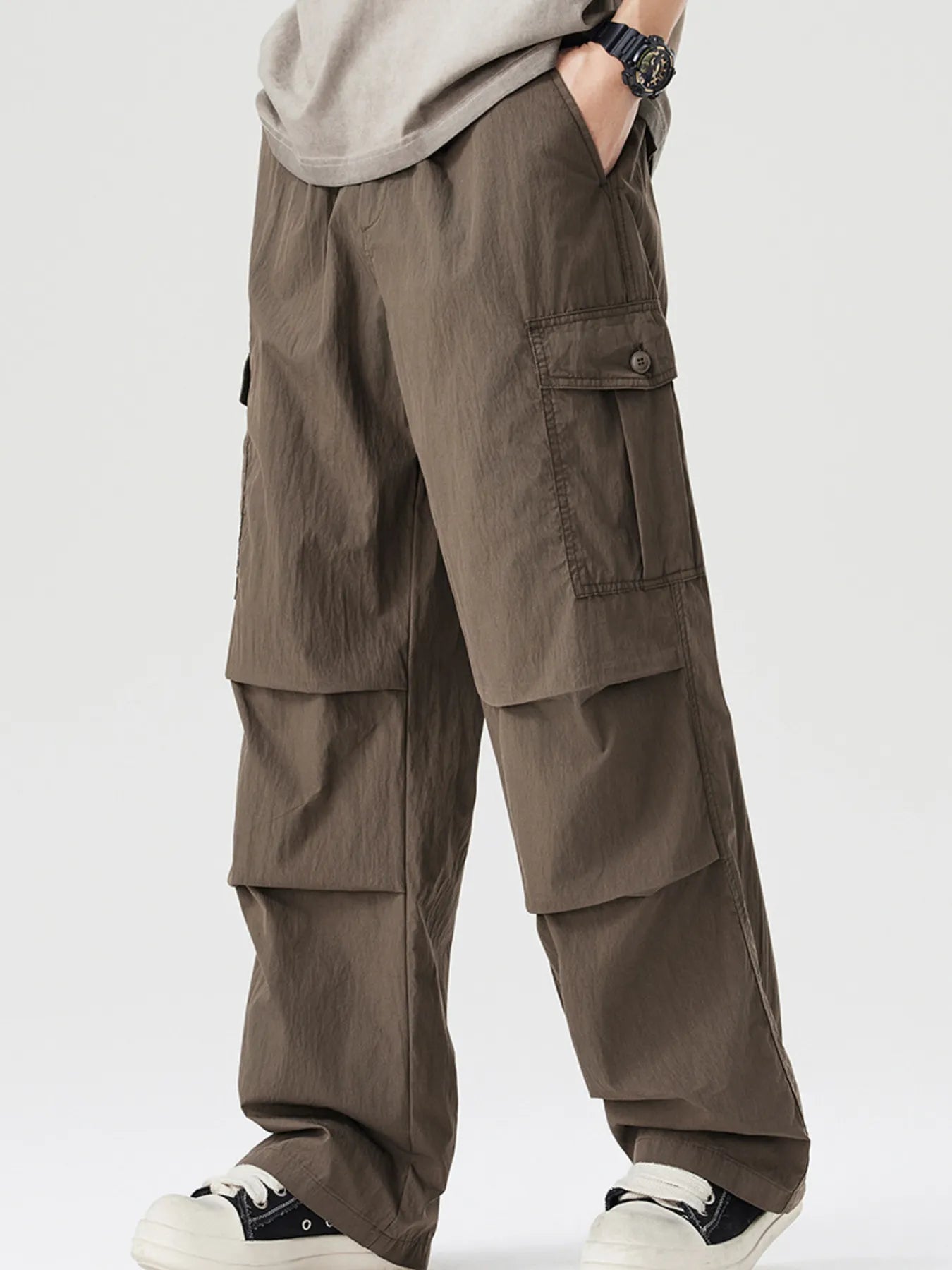 Men's Full Size Loose Fit Cargo Pants Plus Size