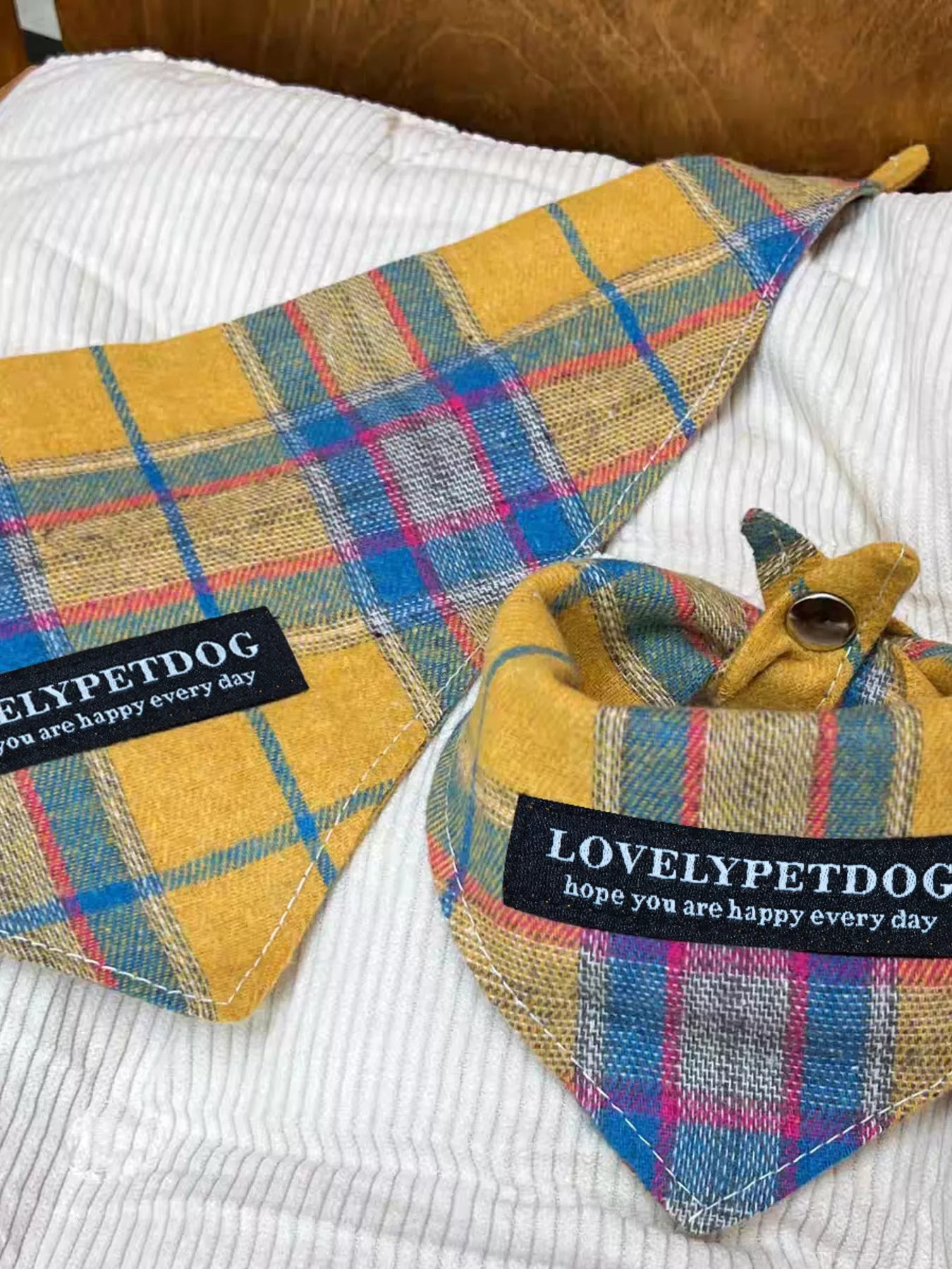 Plaid Pet Scarf