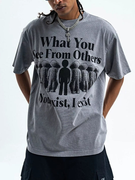 Men's Graphic Round Neck Half Sleeve T-Shirt