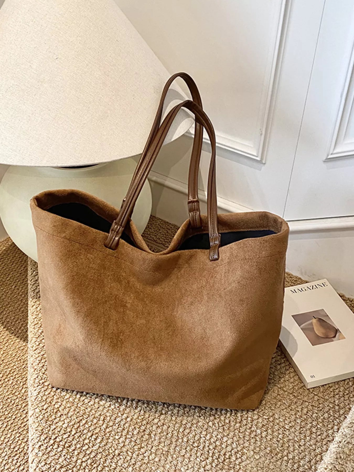 Classic Suede Tote Bag