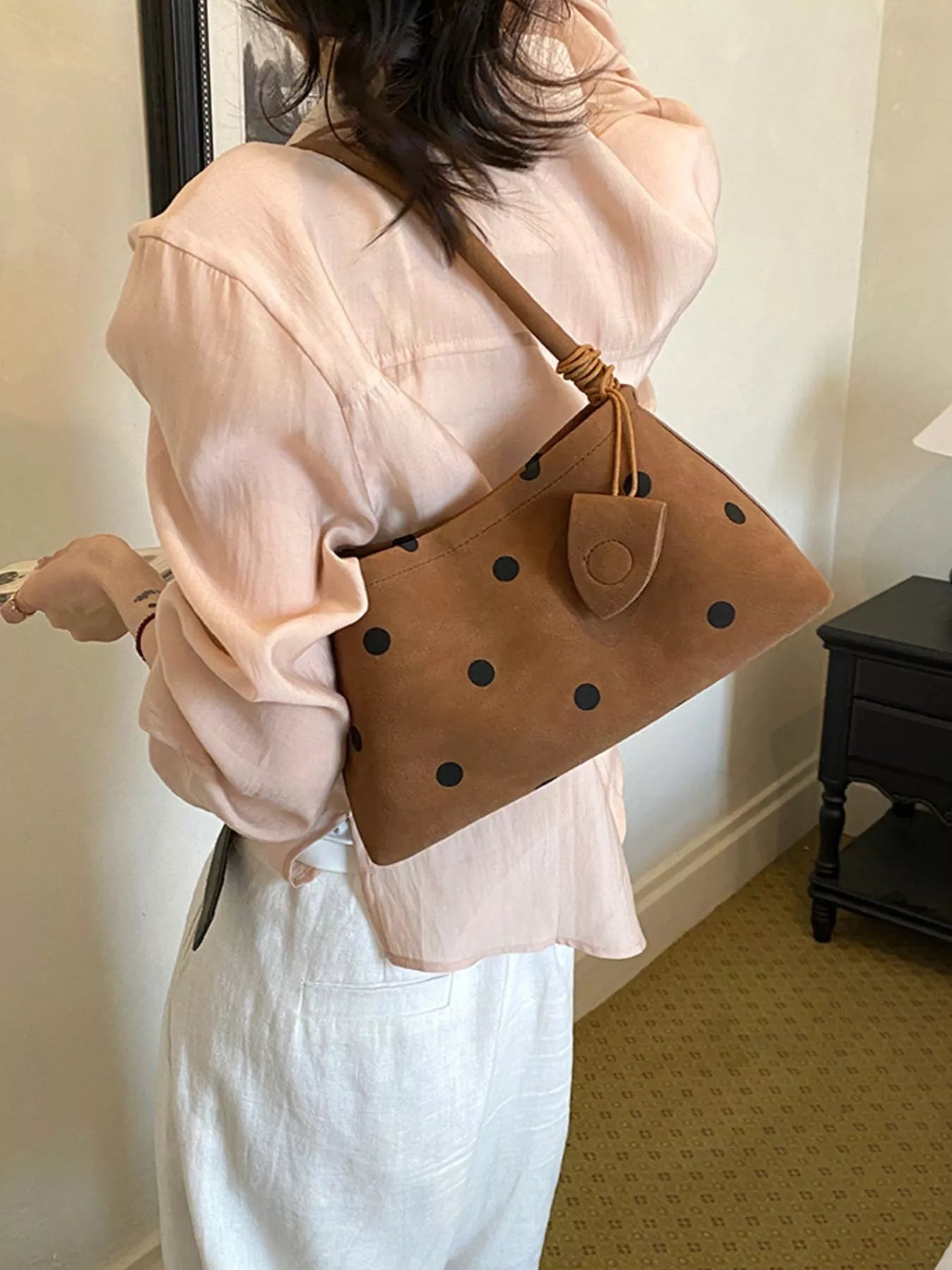 Polka Dot Shoulder Bag
