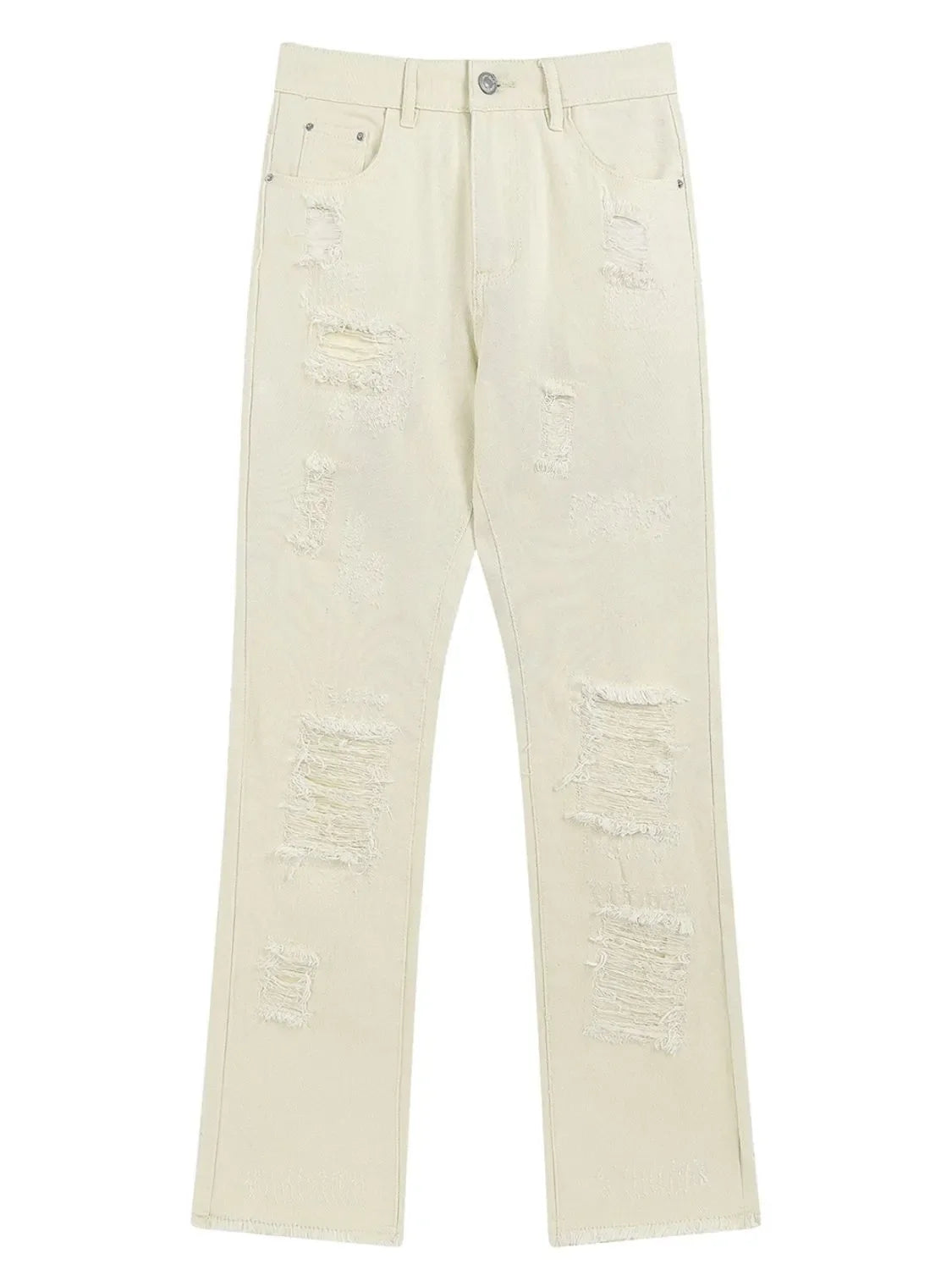 Men's Distressed Straight Leg Jeans
