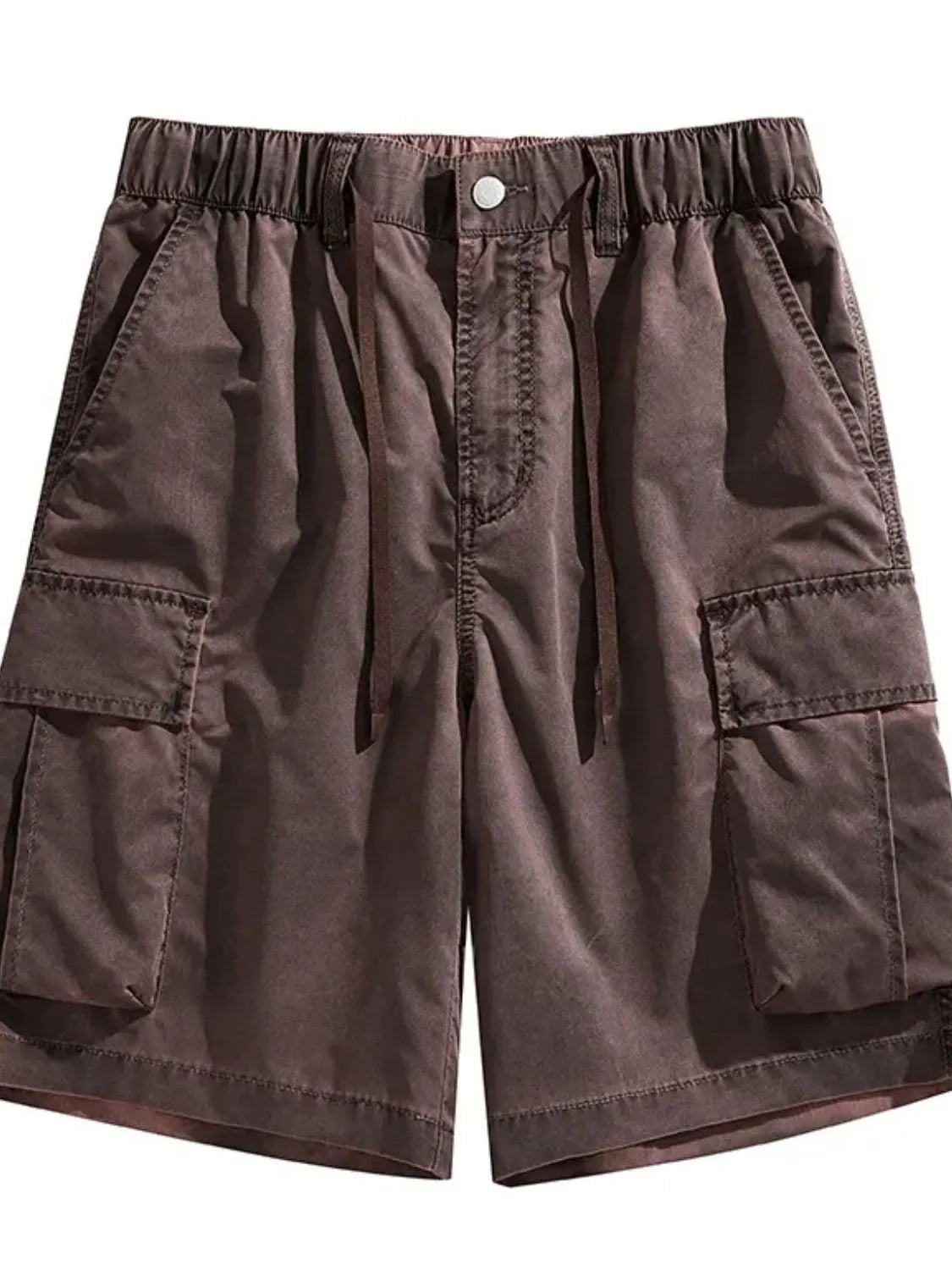 Men's Plus Size Drawstring Cargo Shorts