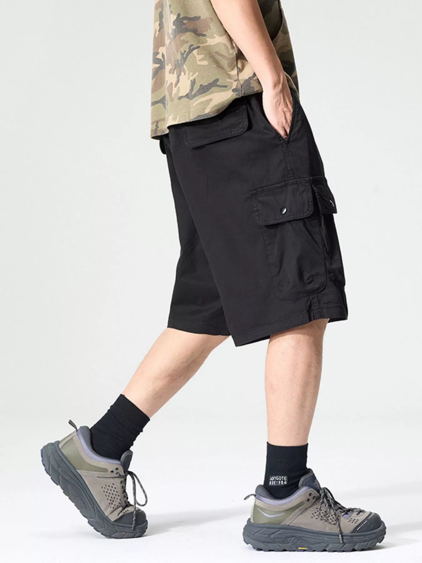 Men's Full Size Drawstring Loose Fit Shorts Plus Size