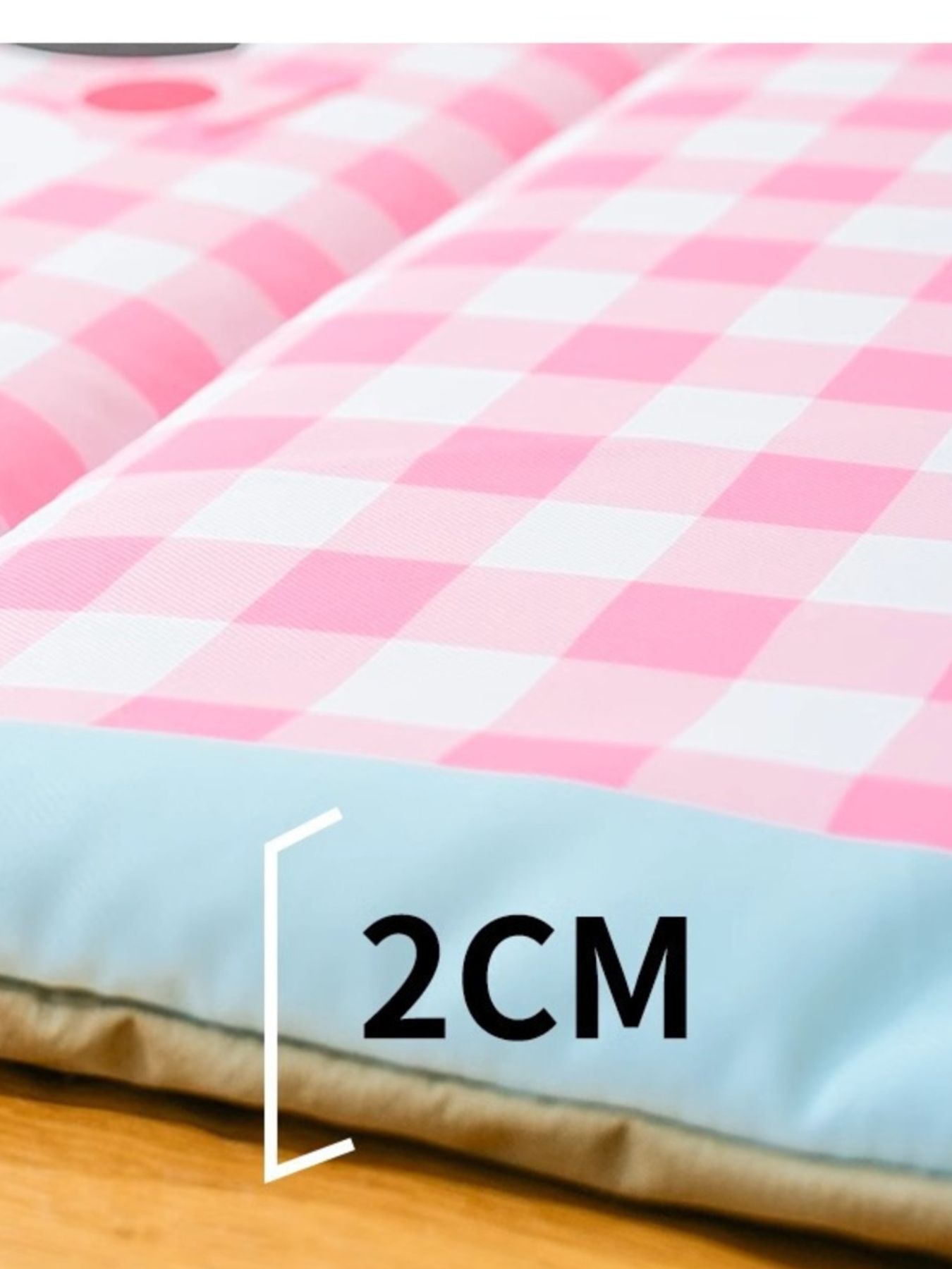 Plaid Pet Mat with Handle