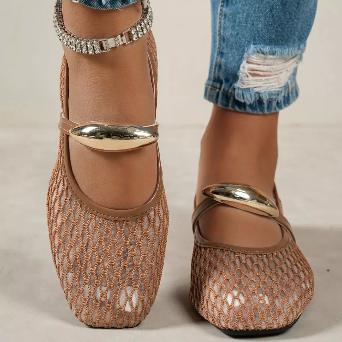 Square Toe Slip-Ons