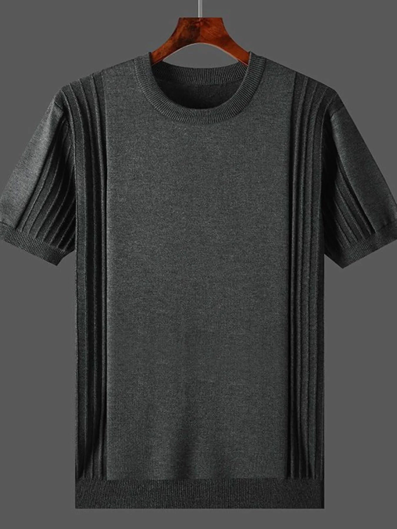 Men's Plus Size Round Neck Short Sleeve T-Shirt