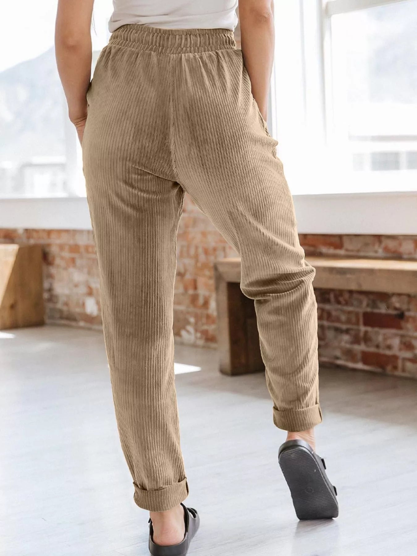 Relaxed Fit Corduroy Pants